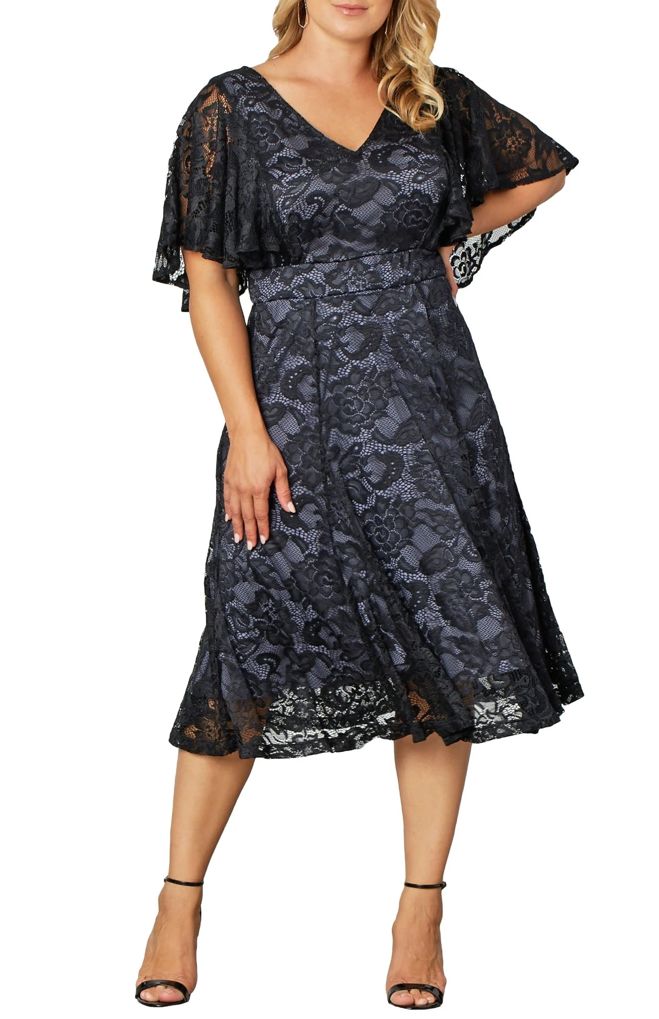 Camille Lace Cocktail Dress - Plus - Image 2