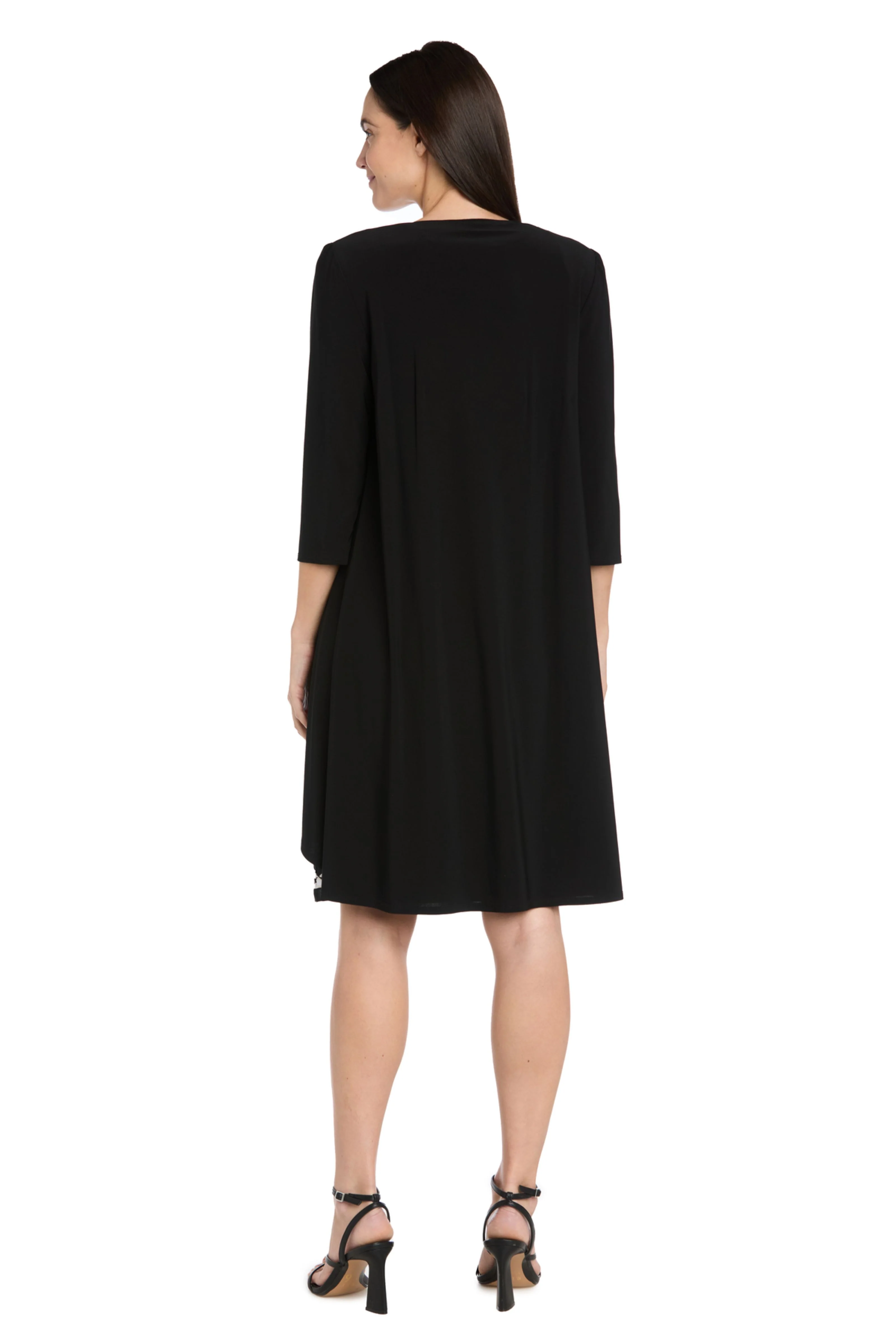 R & M Richards 2 Piece Jacket Dress in Black/White - Image 2