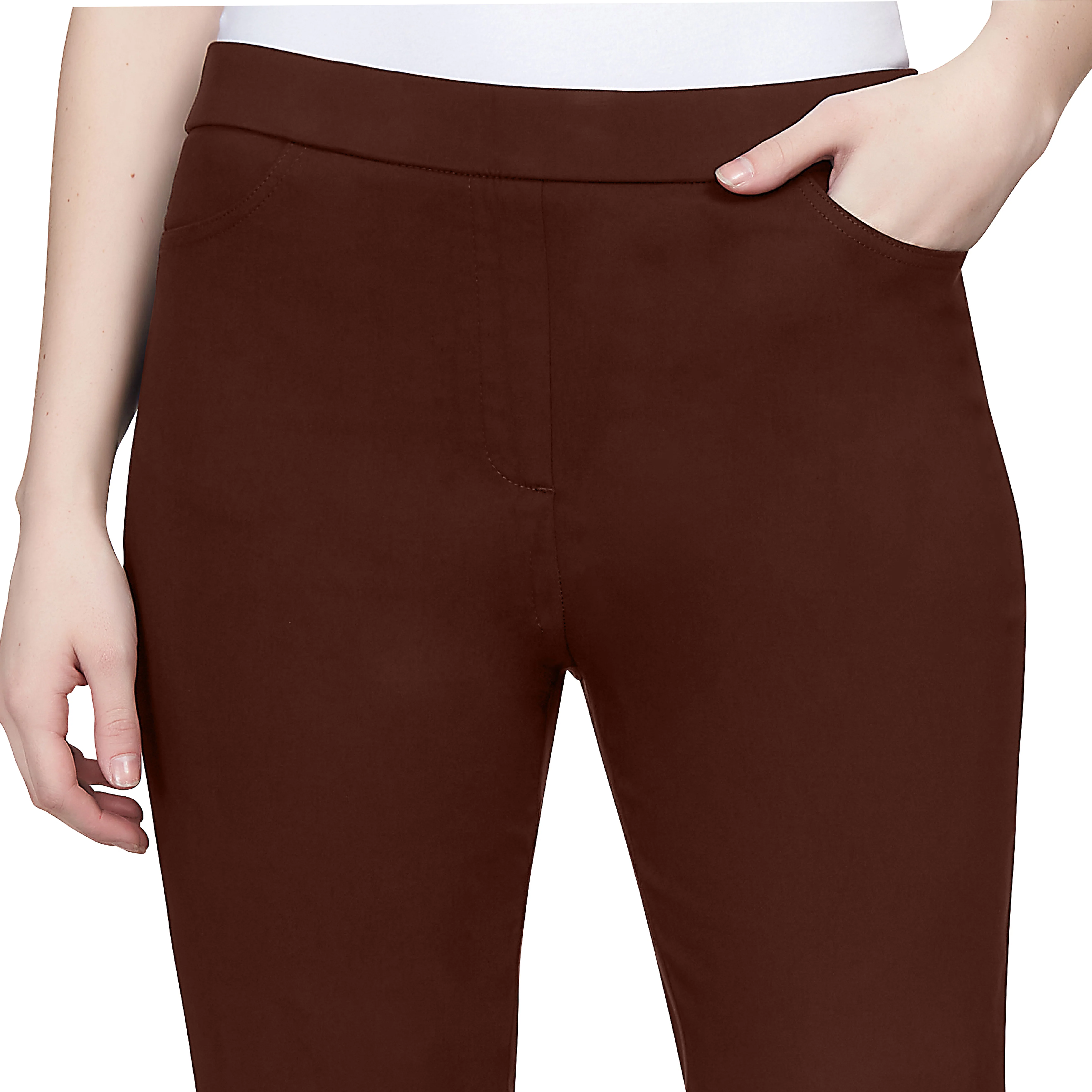 Alfred Dunner Classic Allure Fit Proportioned Pant with Elastic Comfort Waistband Average Length - Image 11