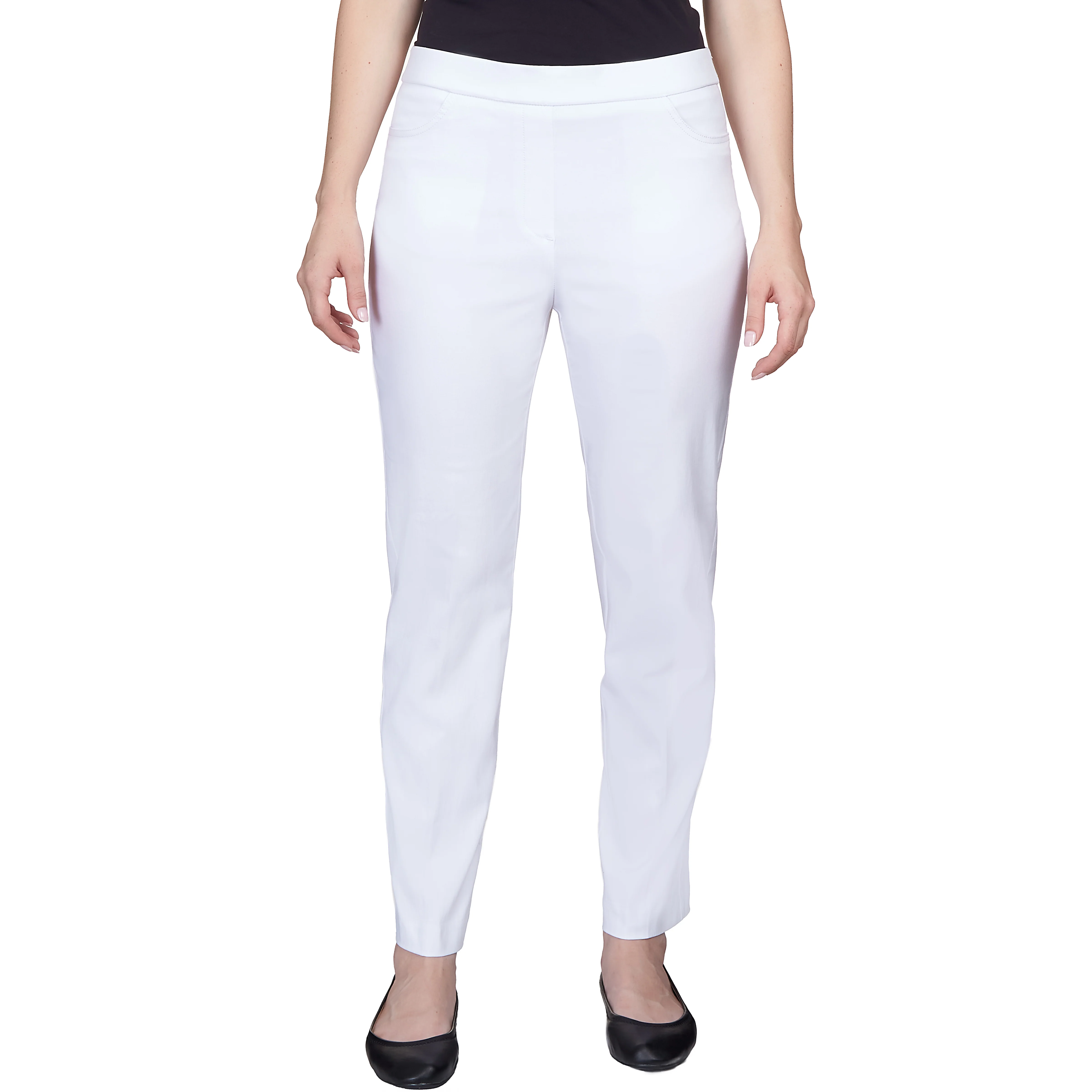 Alfred Dunner Classic Allure Fit Proportioned Pant with Elastic Comfort Waistband Average Length - Image 25