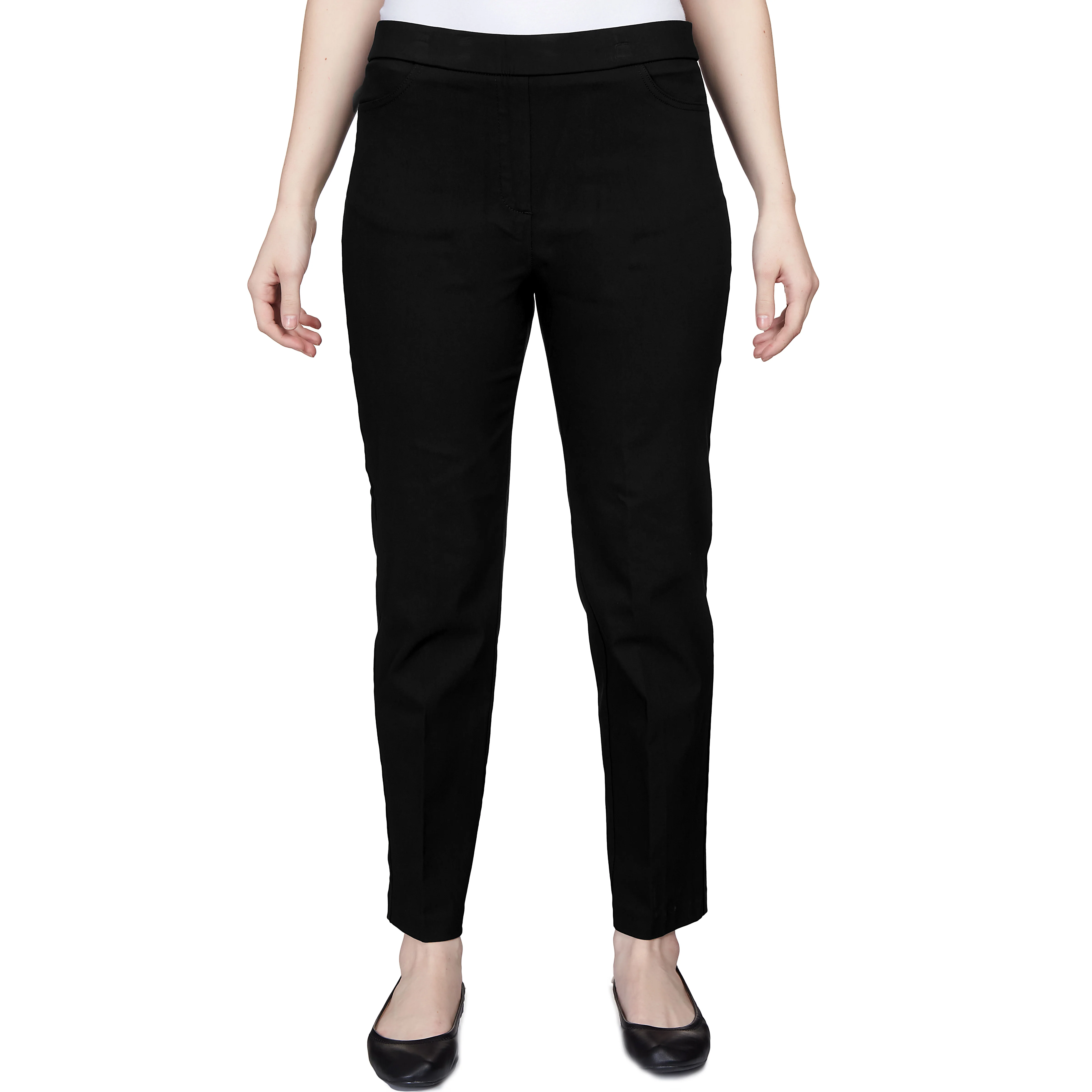 Alfred Dunner Classic Allure Fit Proportioned Pant with Elastic Comfort Waistband Average Length - Image 5