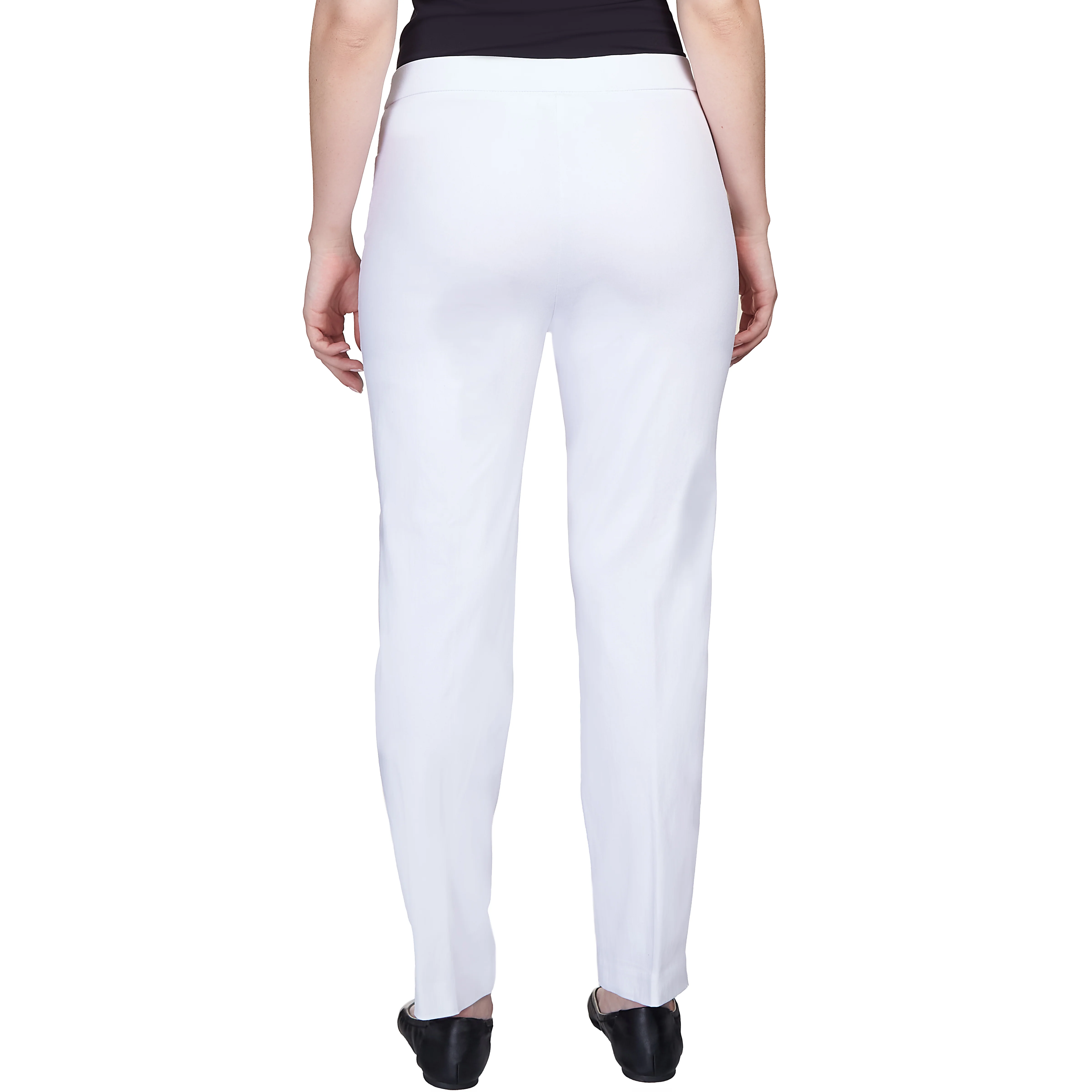 Alfred Dunner Classic Allure Fit Proportioned Pant with Elastic Comfort Waistband Short Length - Image 26