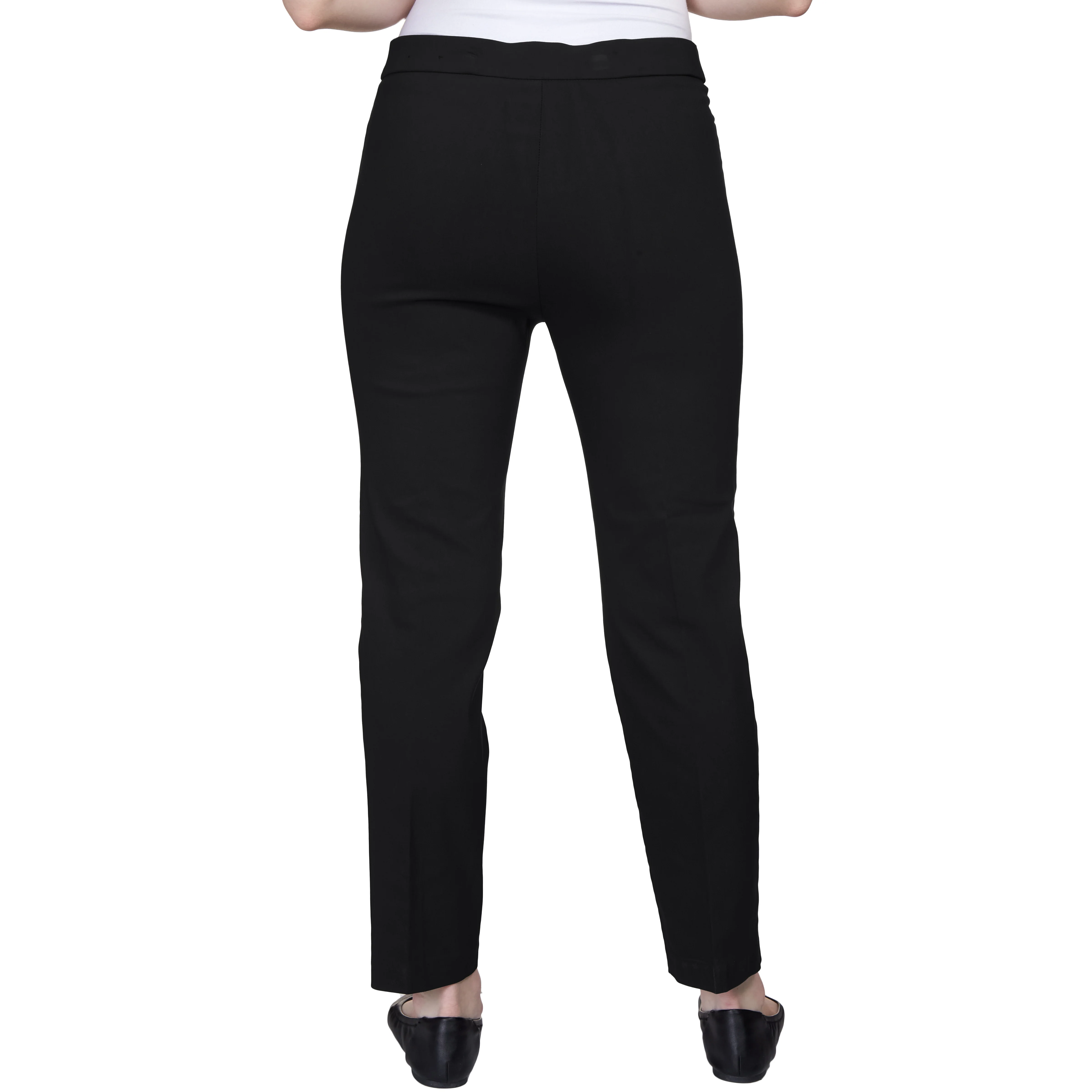 Alfred Dunner Petite Classic Allure Fit Proportioned Pant with Elastic Comfort Waistband Average Length - Image 2