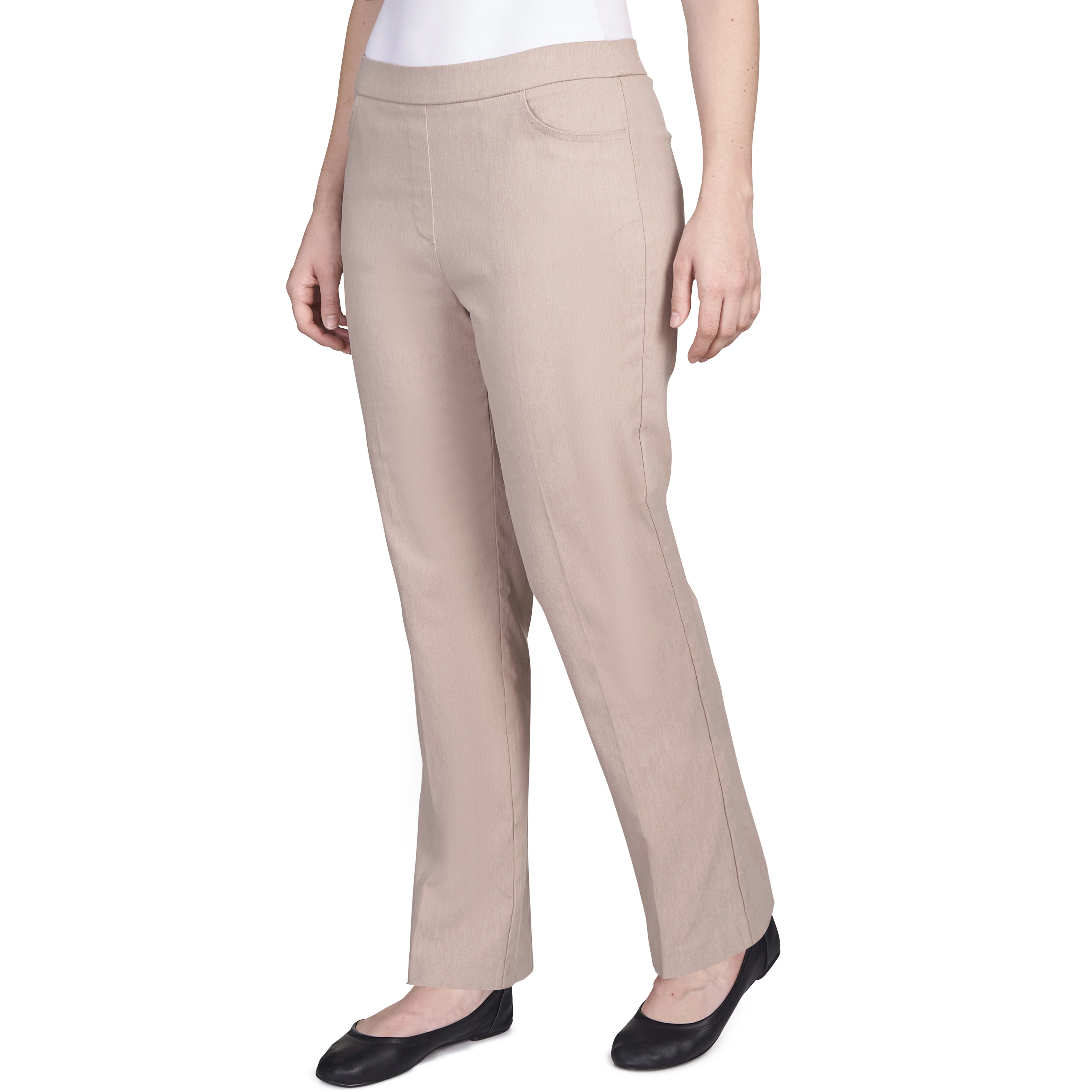 Alfred Dunner Petite Classic Allure Fit Proportioned Pant with Elastic Comfort Waistband Average Length - Image 28