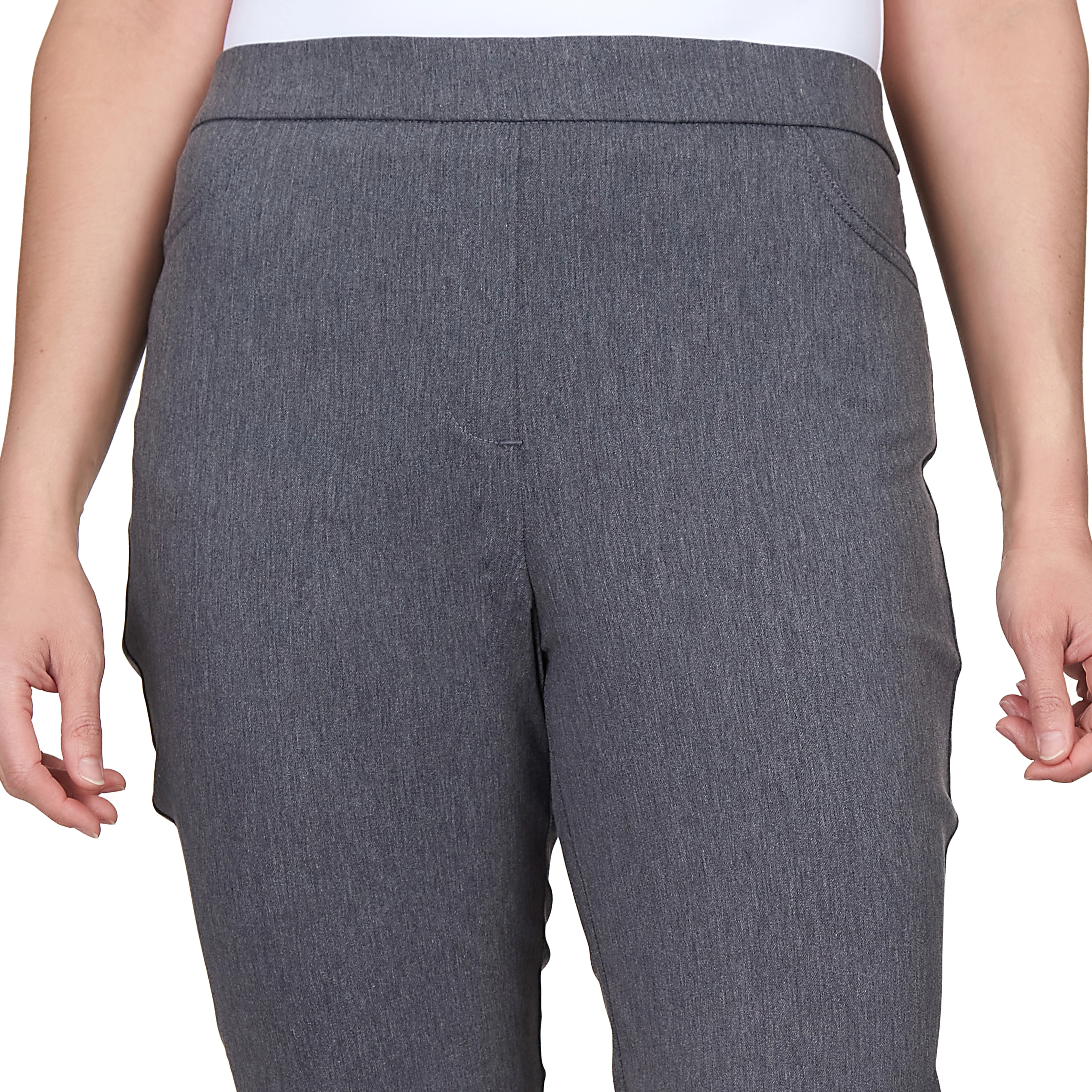 Alfred Dunner Petite Classic Allure Fit Proportioned Pant with Elastic Comfort Waistband Short Length - Image 16