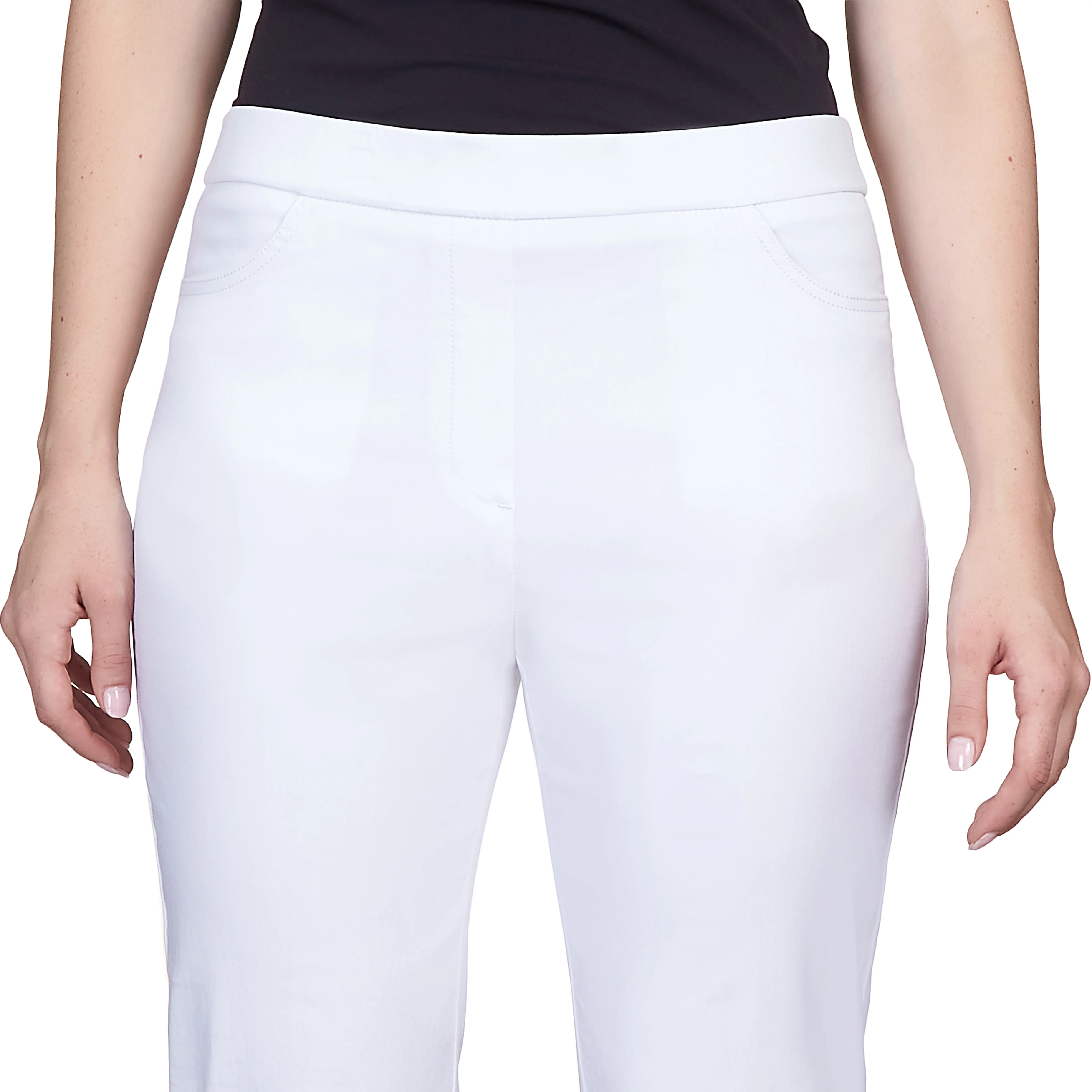 Alfred Dunner Petite Classic Allure Fit Proportioned Pant with Elastic Comfort Waistband Short Length - Image 27