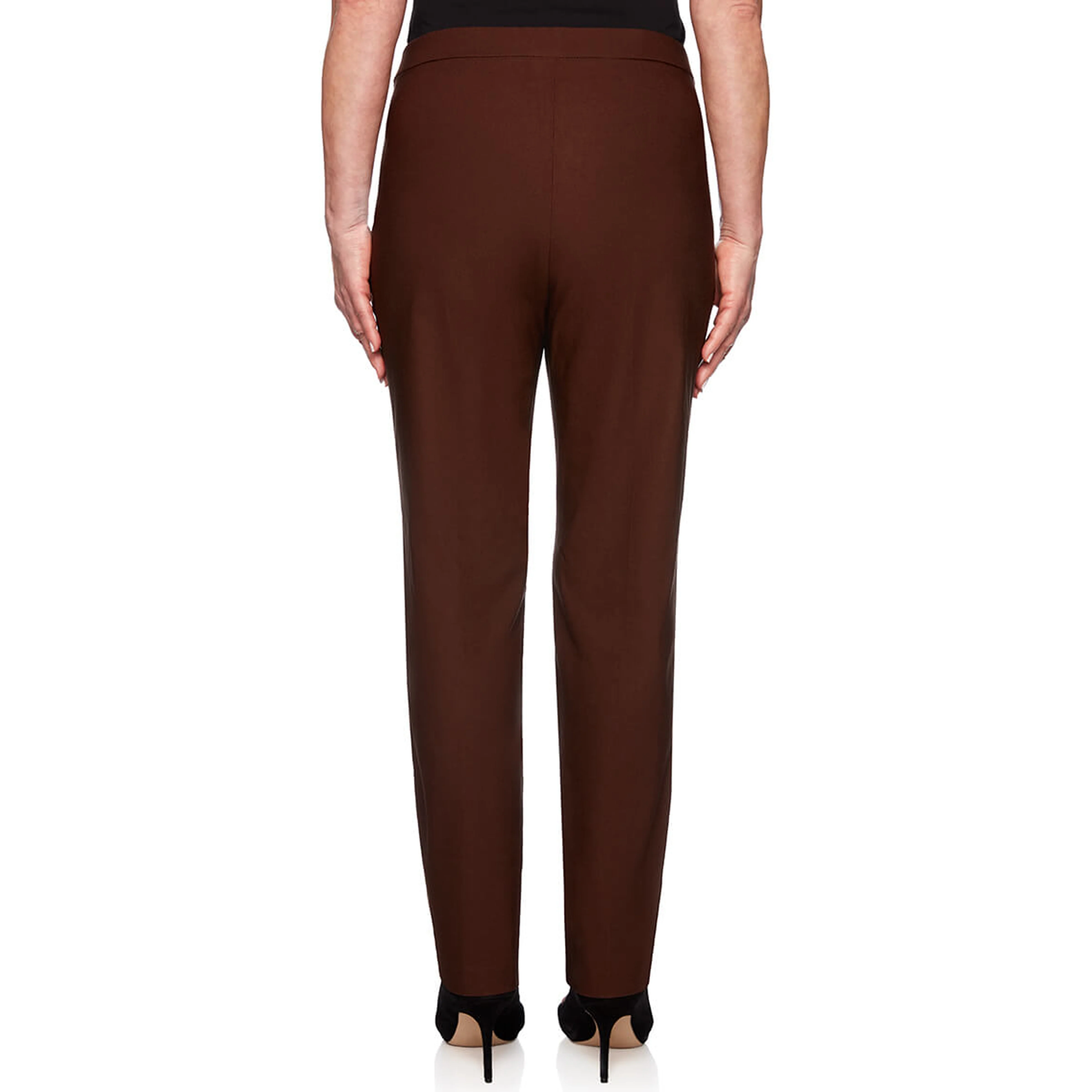 Alfred Dunner Petite Classic Allure Fit Proportioned Pant with Elastic Comfort Waistband Short Length - Image 8