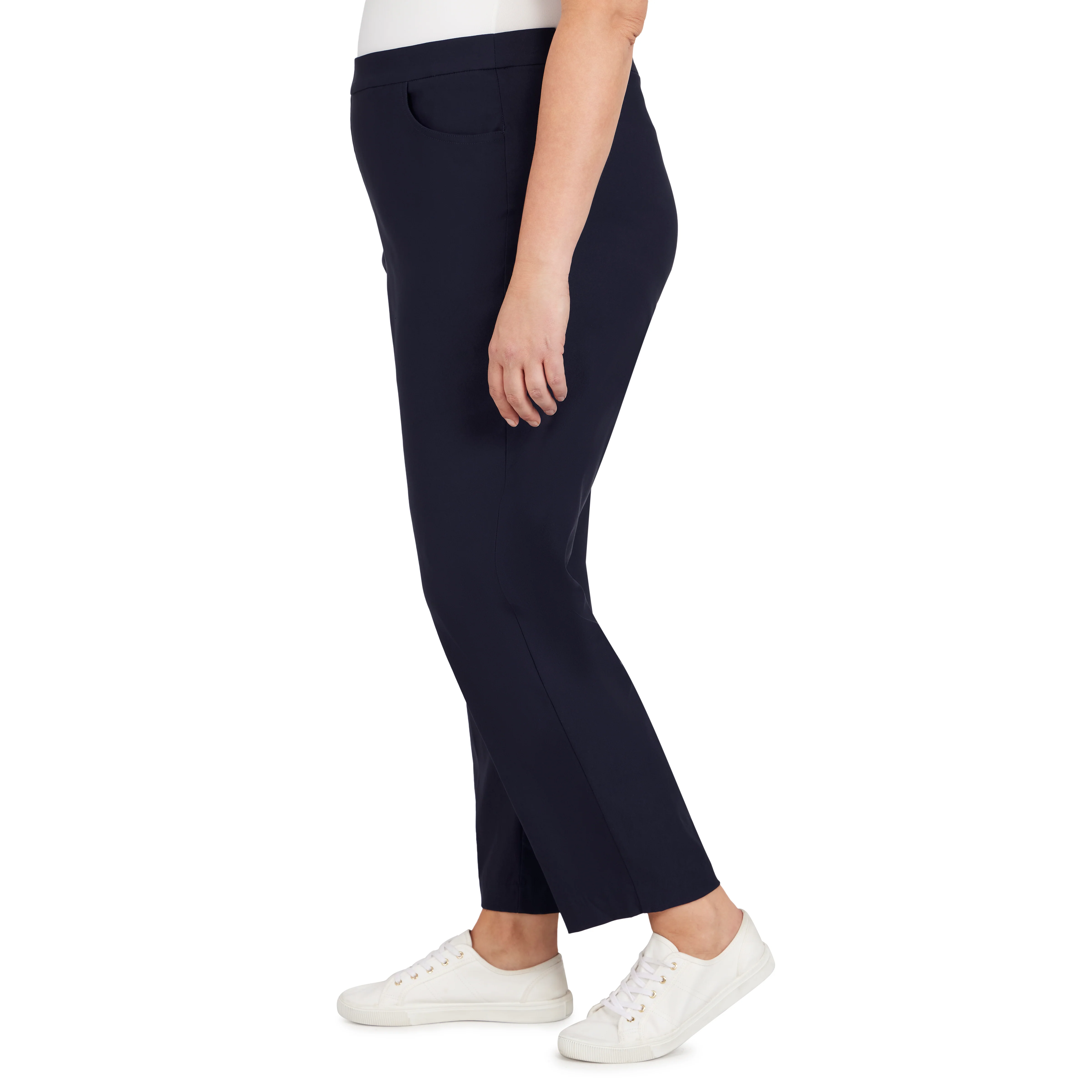 Alfred Dunner Plus Classic Allure Fit Proportioned Pant with Elastic Comfort Waistband Average Length - Image 22