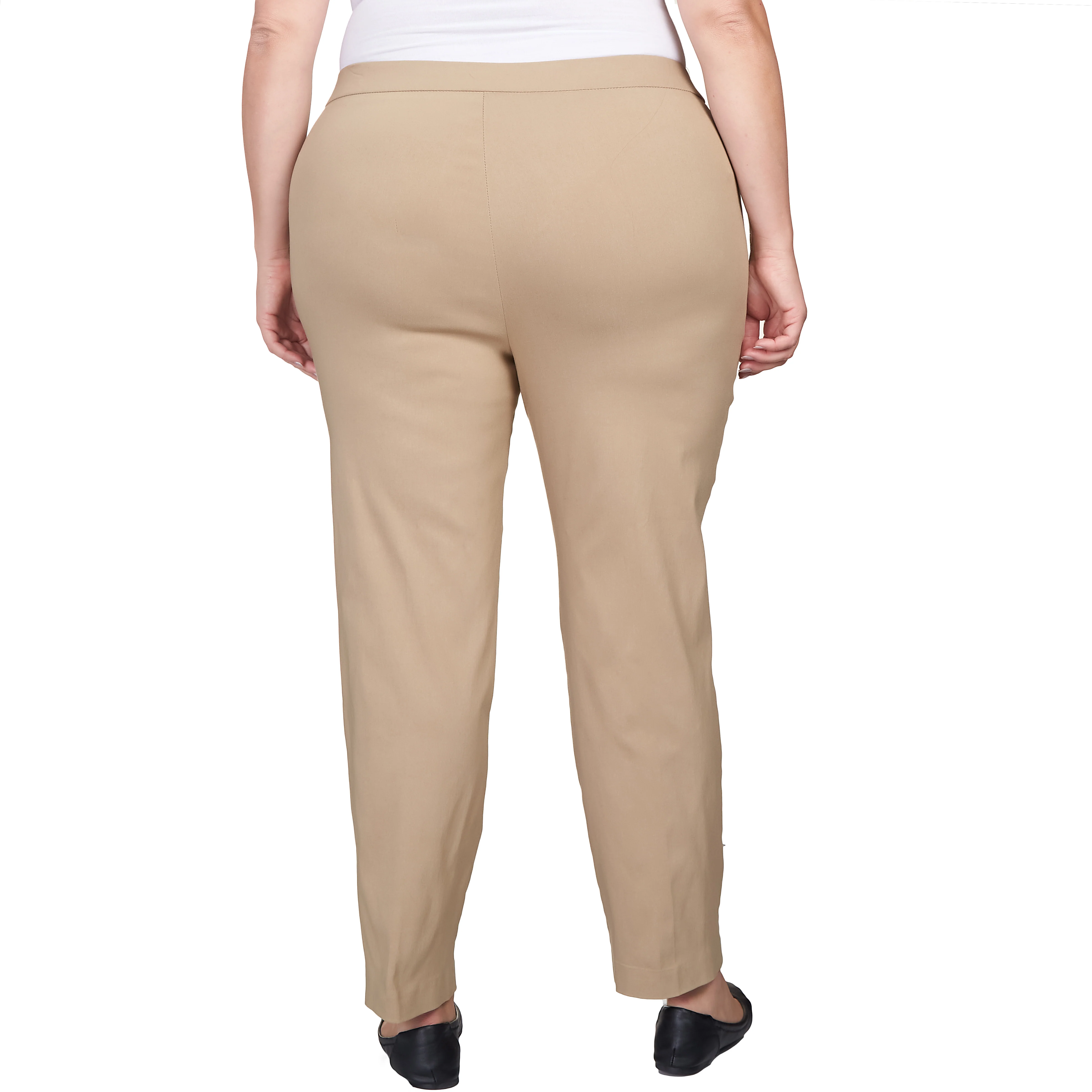 Alfred Dunner Plus Classic Allure Fit Proportioned Pant with Elastic Comfort Waistband Short Length - Image 32