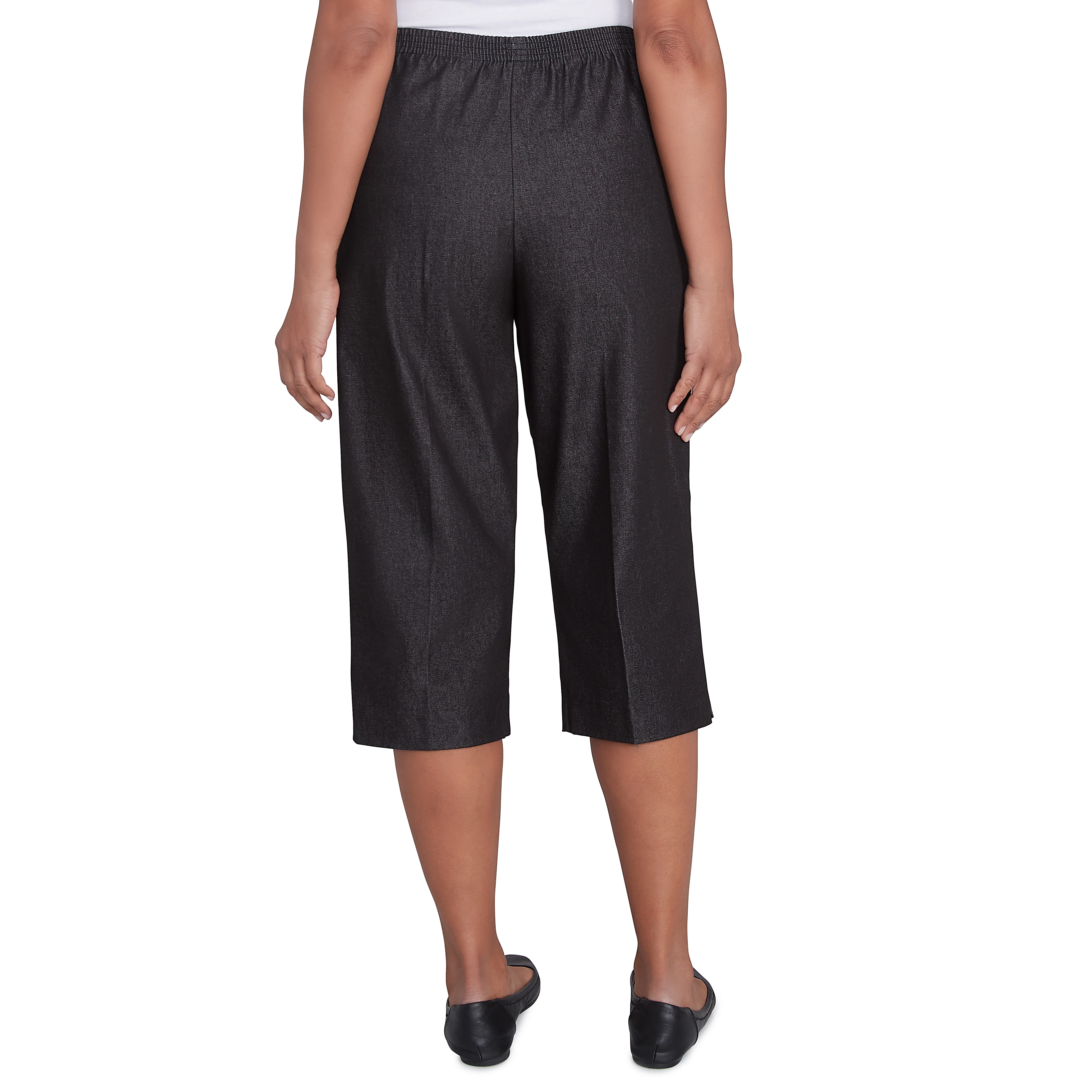 Alfred Dunner Relaxed Fit Denim Capri - Image 2