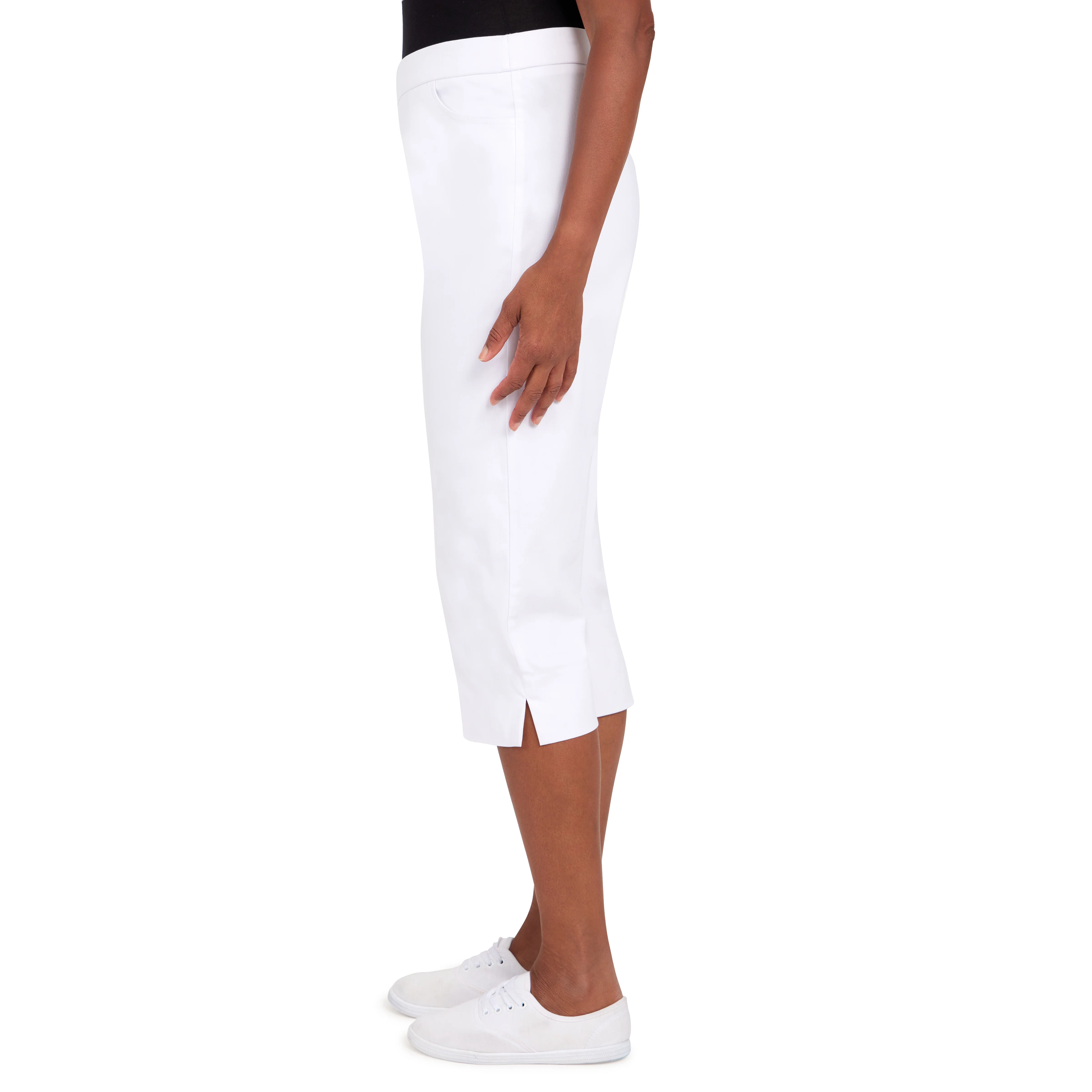 Alfred Dunner Women's Allure Stretch Clamdigger Pant- Petite - Image 4