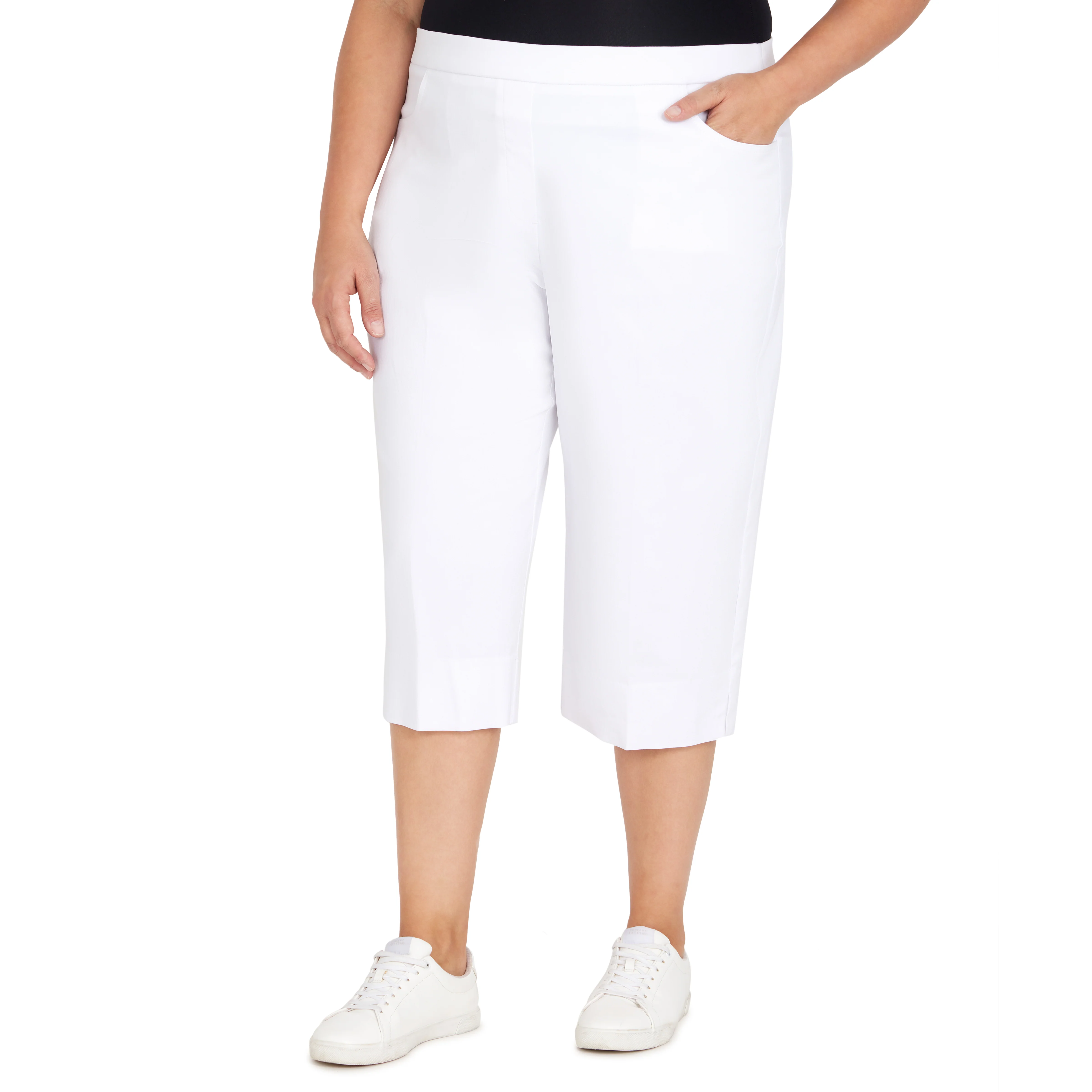 Alfred Dunner Women's Allure Stretch Clamdigger Pant - Plus - Image 3