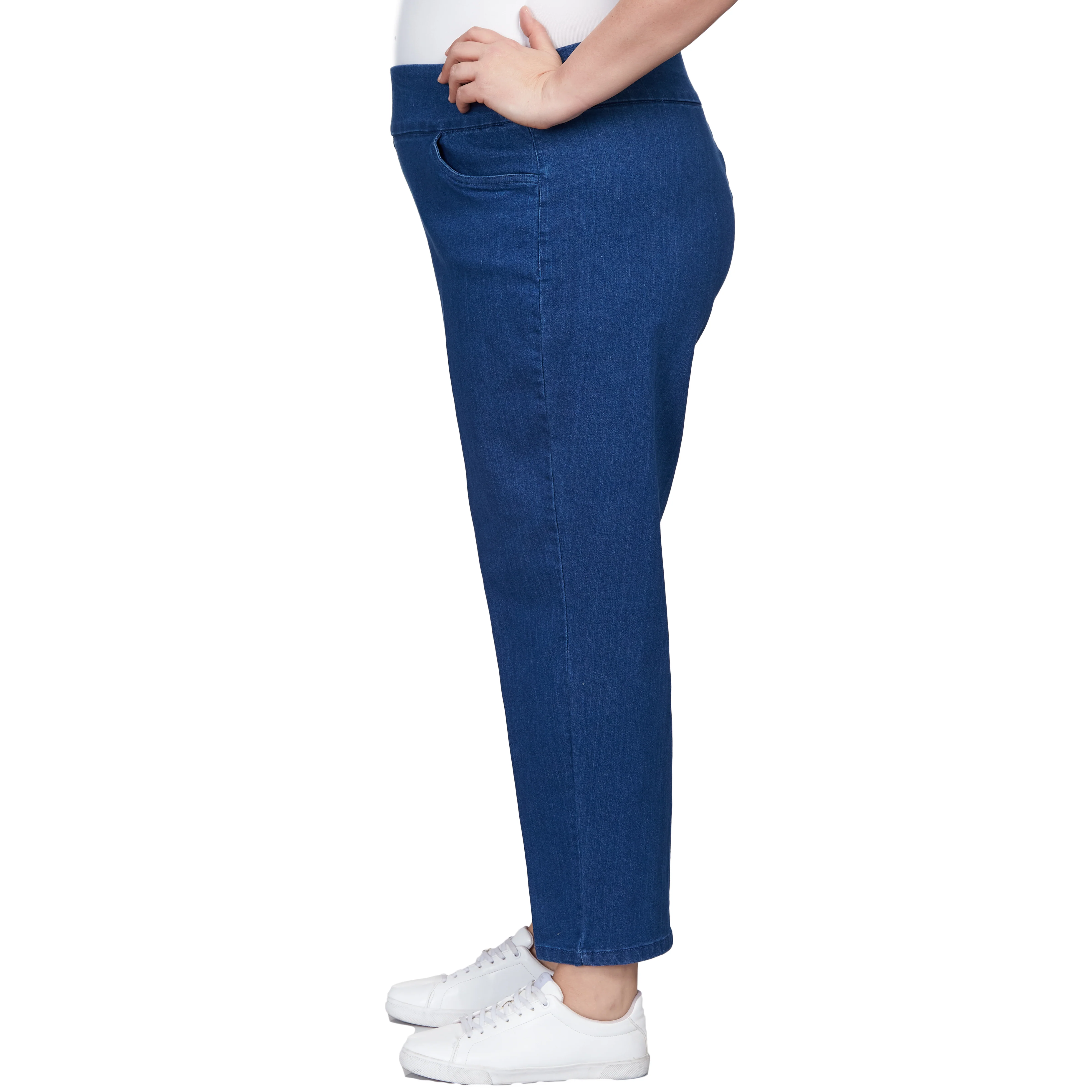 Alfred Dunner Women's Super Stretch Mid- Rise Average Length Pant - Plus - Image 16