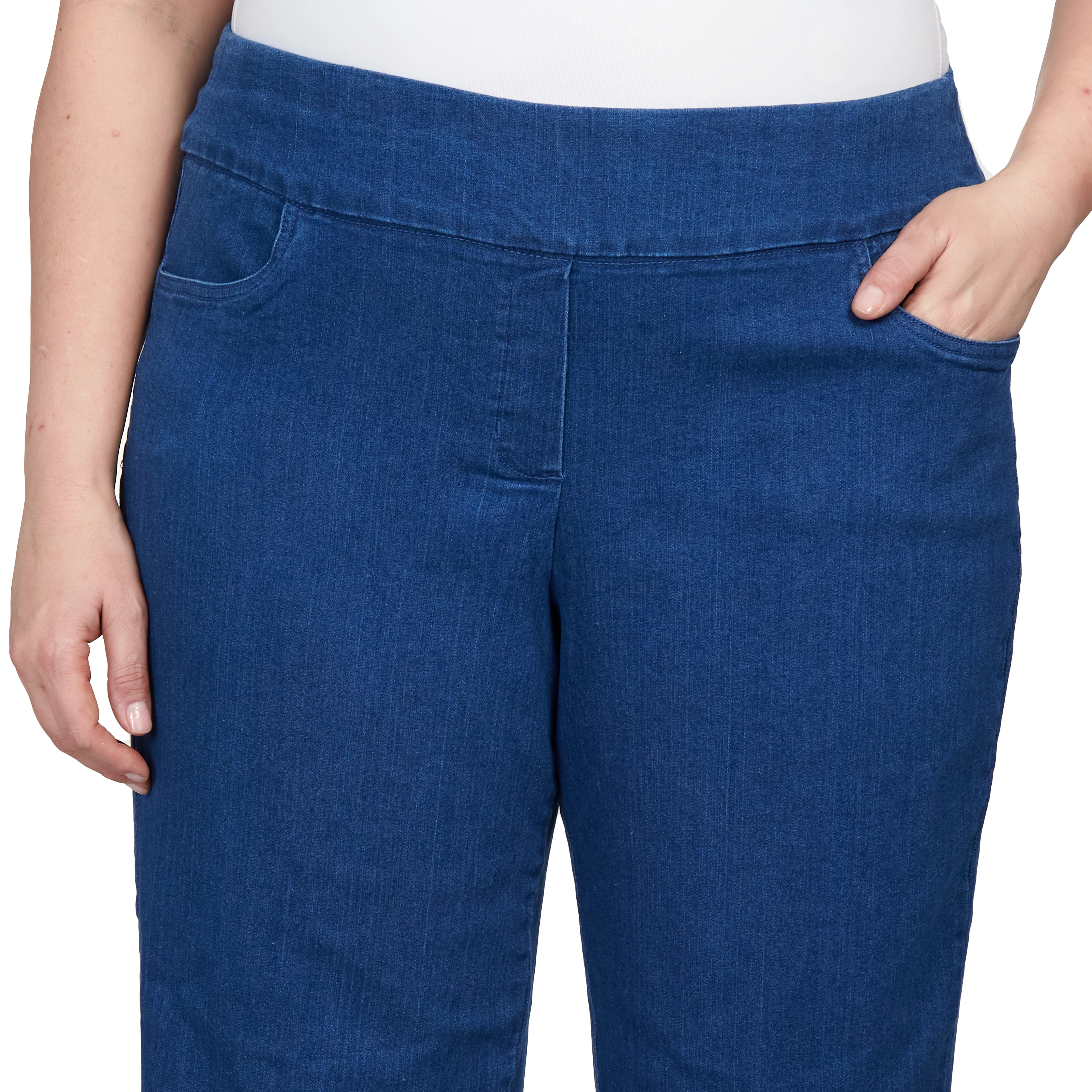 Alfred Dunner Women's Super Stretch Mid- Rise Average Length Pant - Plus - Image 17