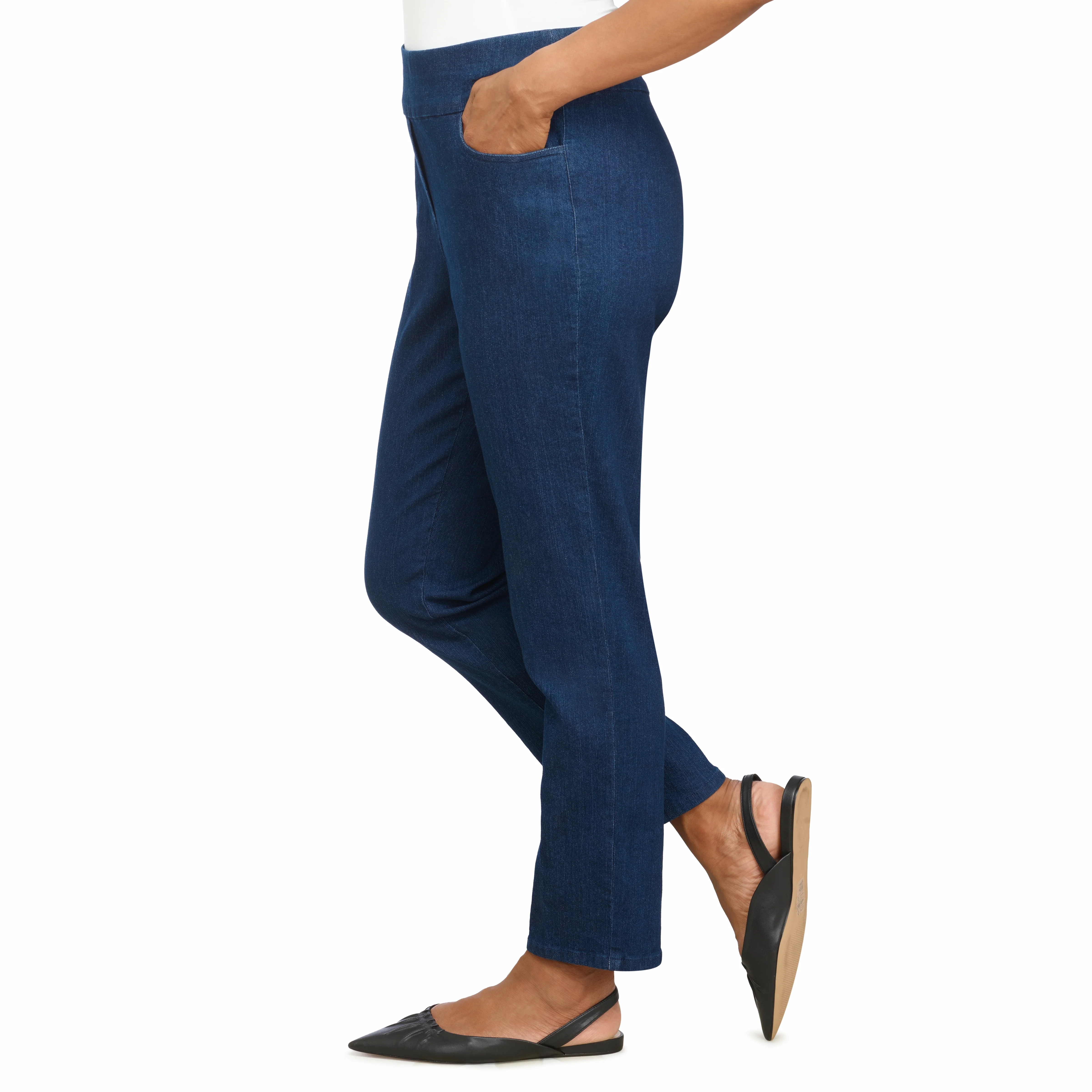 Alfred Dunner Women's Super Stretch Mid- Rise Short Length Pant - Image 4