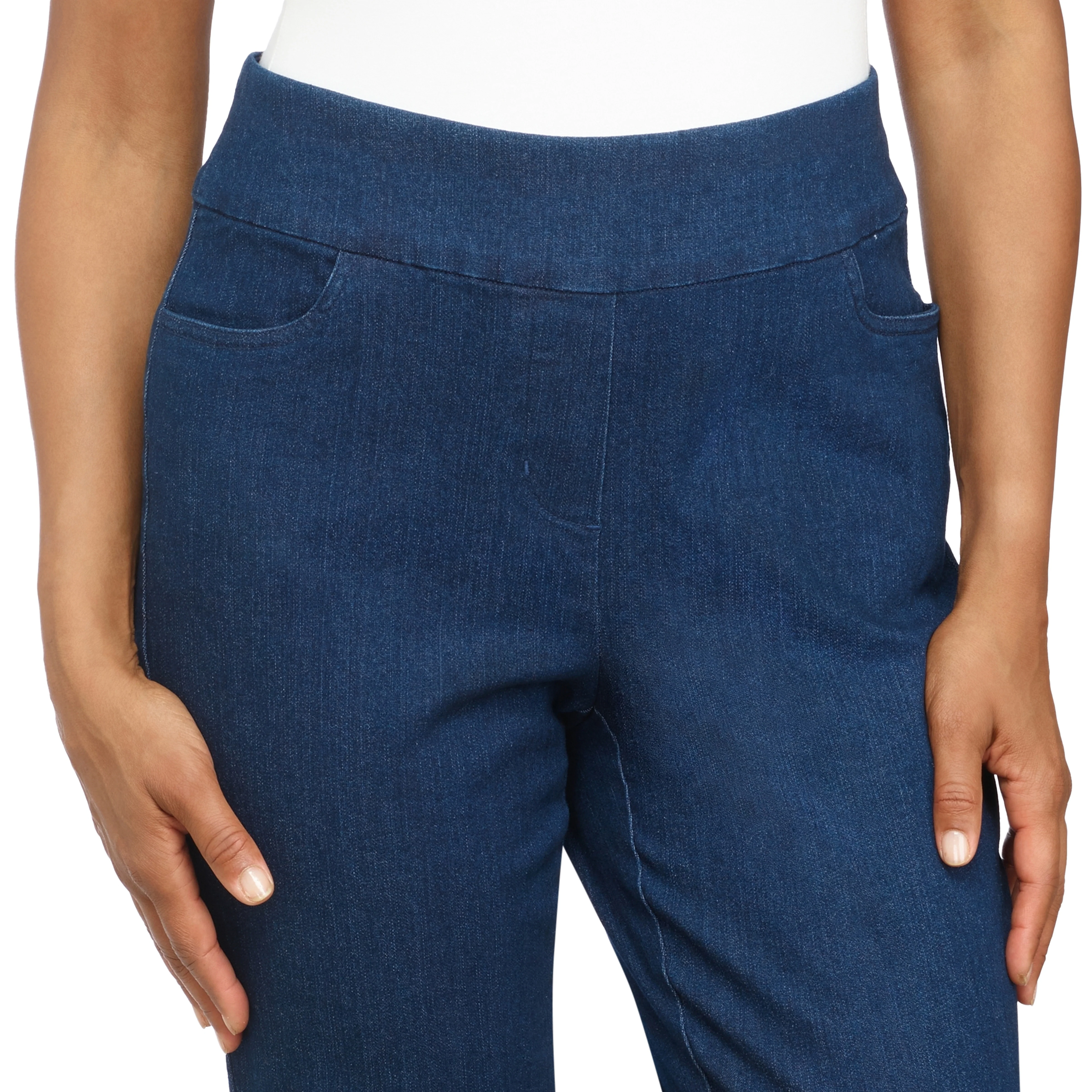 Alfred Dunner Women's Super Stretch Mid- Rise Short Length Pant - Image 5