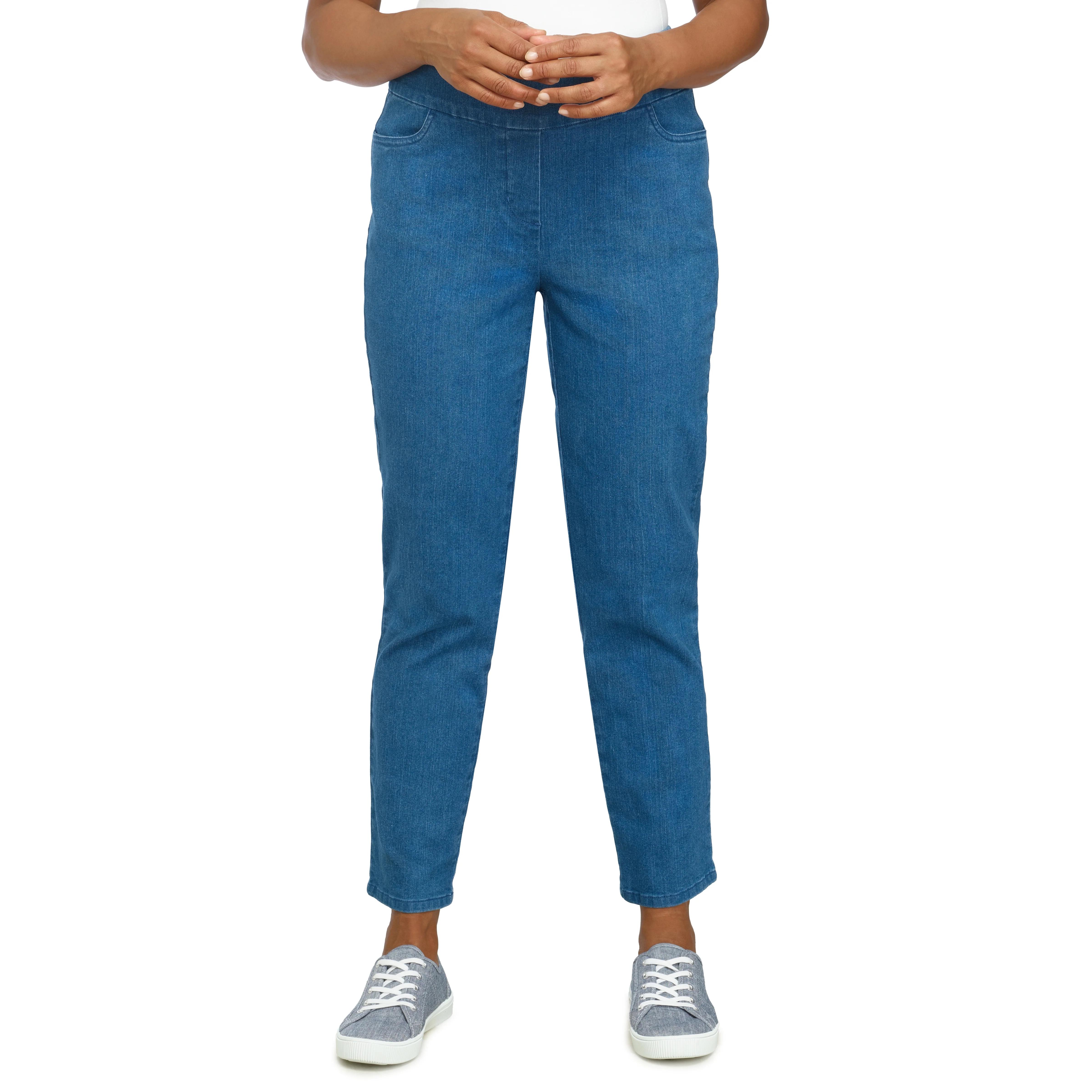 Alfred Dunner Women's Super Stretch Mid- Rise Short Length Pant- Petite - Image 12