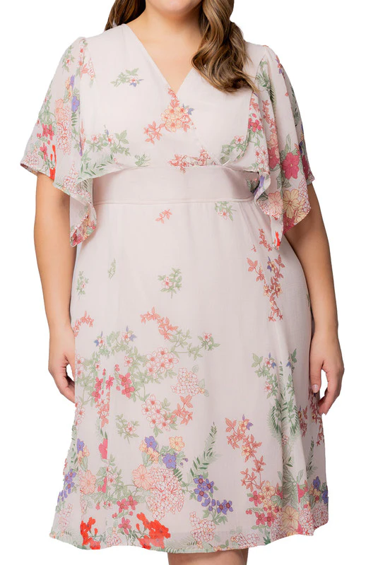 Breezy Border Print Cocktail Dress - Plus - Image 3