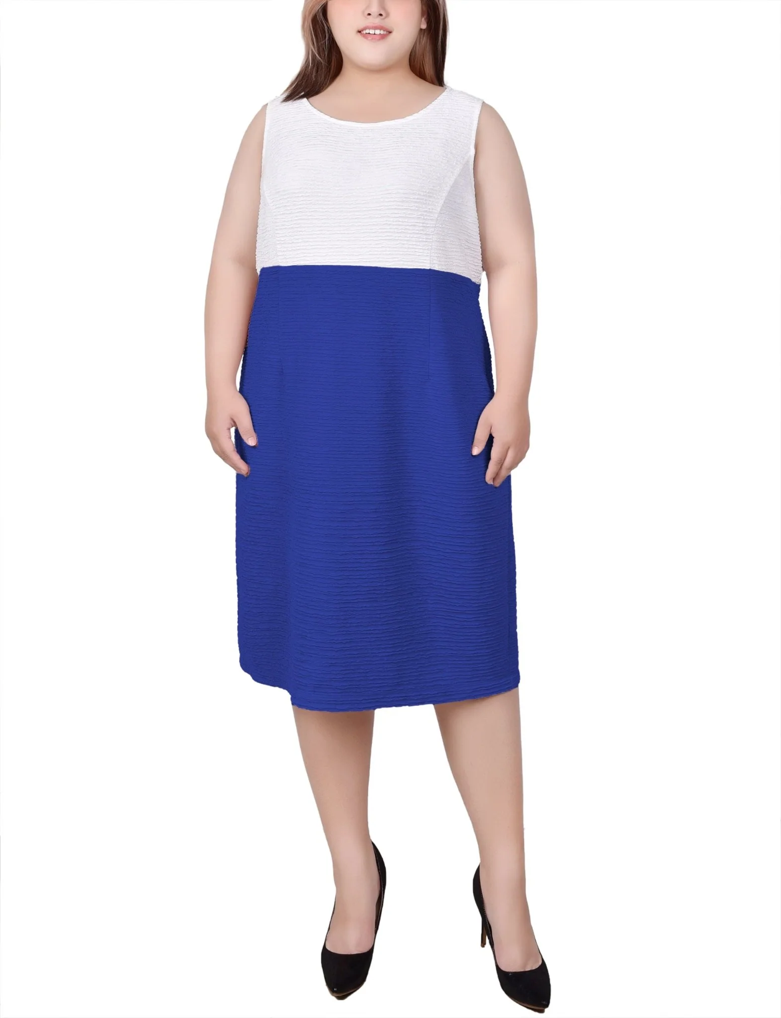 Cobalt 2 Piece Colorblocked Dress Set - Plus - Image 4