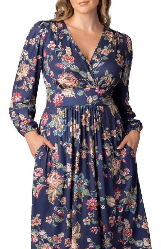 Diana Long Sleeve Midi Dress - Plus - Image 3