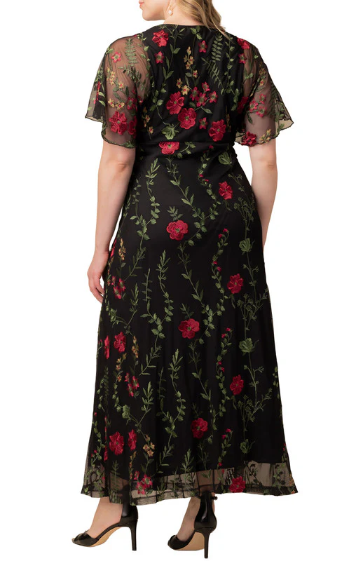 Embroidered Elegance Evening Gown - Plus - Image 22