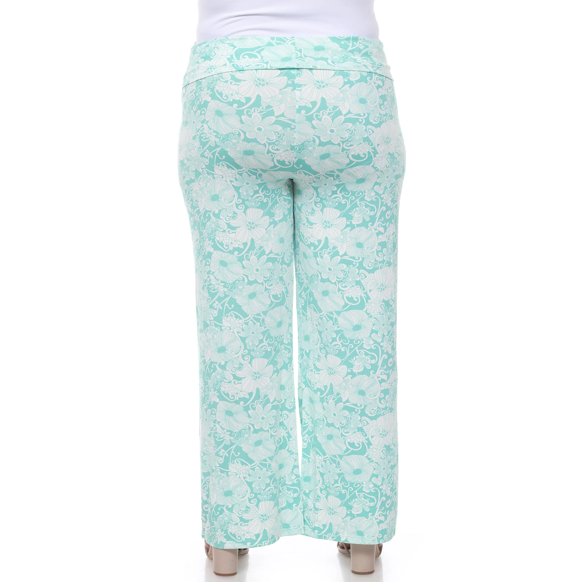 Floral Paisley Palazzo Pants - Plus - Image 24