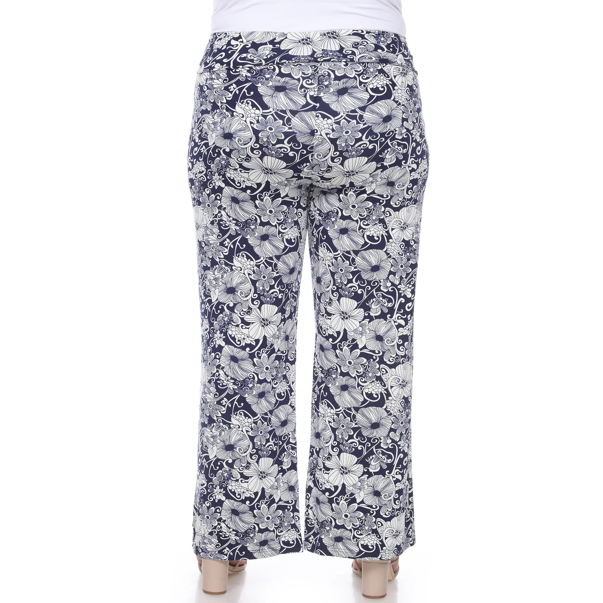 Floral Paisley Palazzo Pants - Plus - Image 9