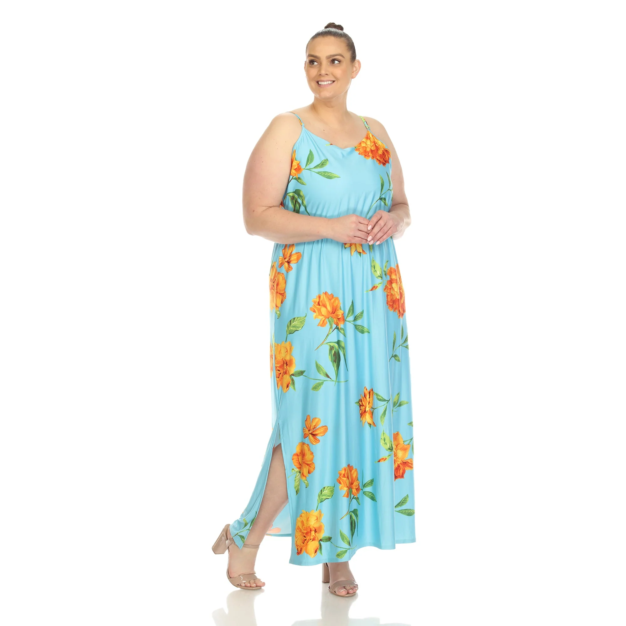 Floral Strap Maxi Dress - Plus - Image 24