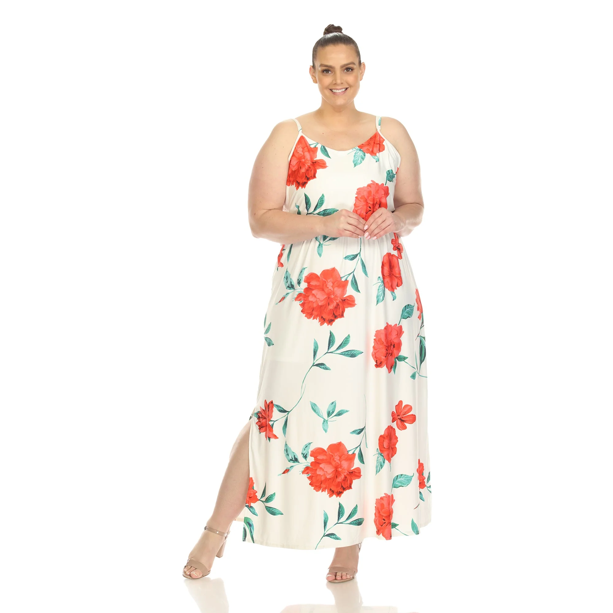 Floral Strap Maxi Dress - Plus - Image 5