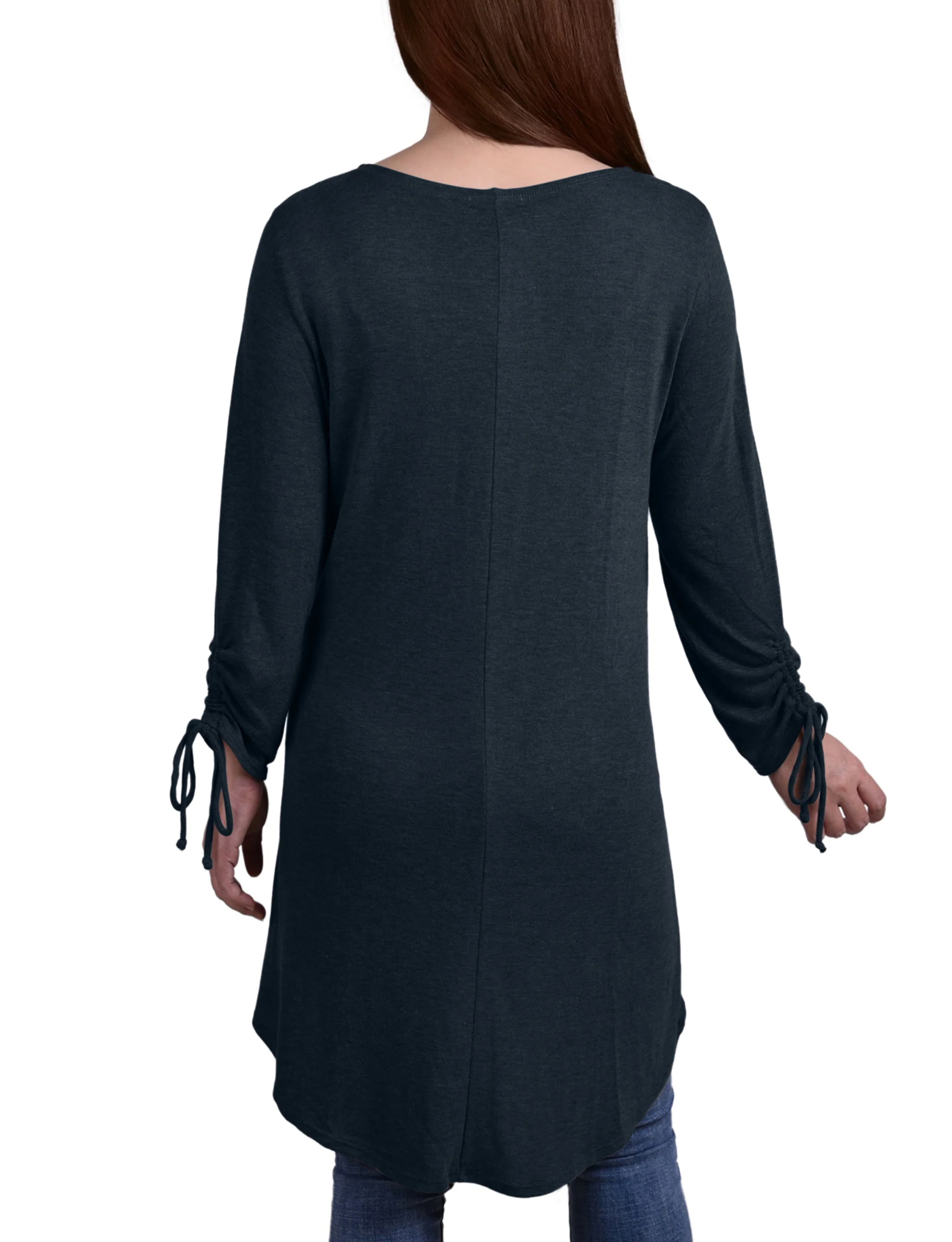 Hunter Green Long Sleeve Hi Lo Hem Cardigan - Image 4
