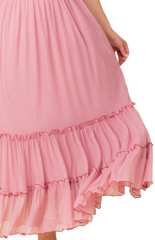 Isla Tiered Mesh Maxi Skirt - Plus - Image 11