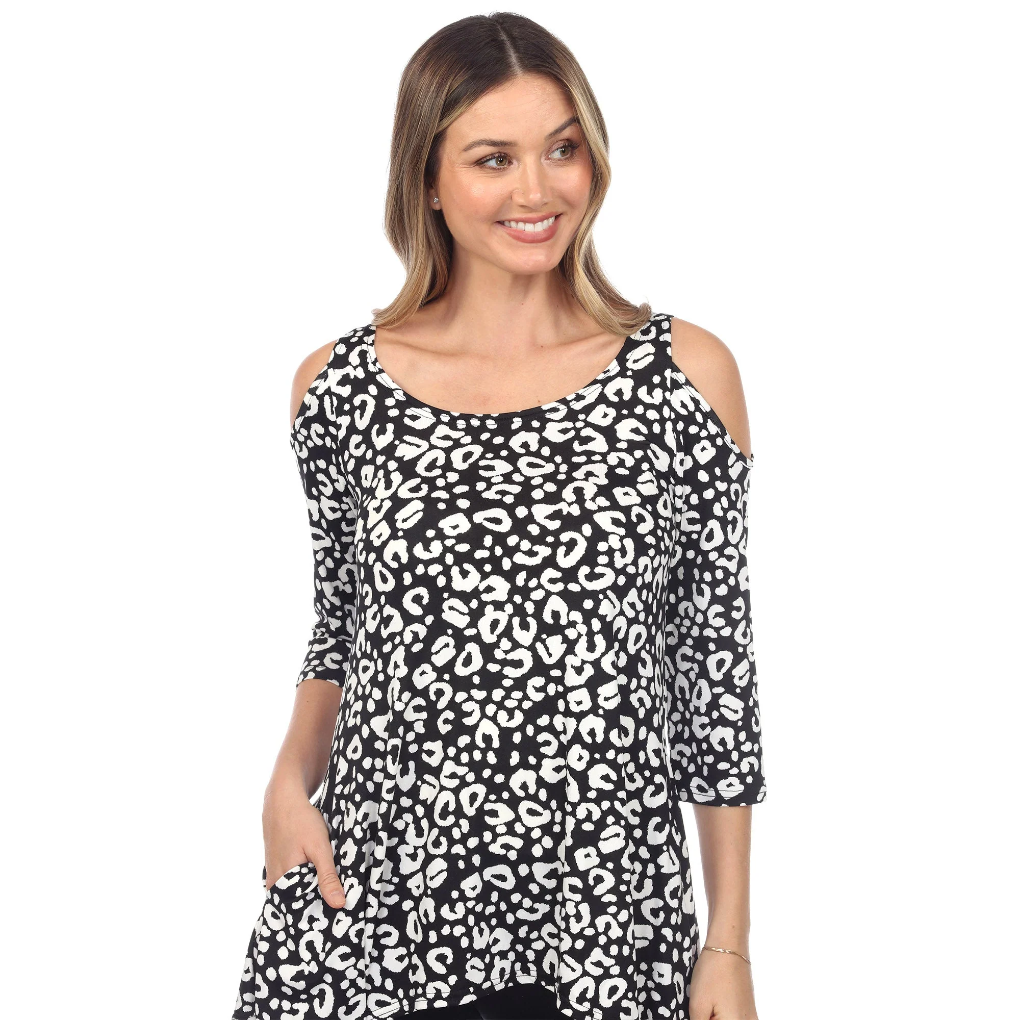Leopard Cold Shoulder Tunic - Image 10
