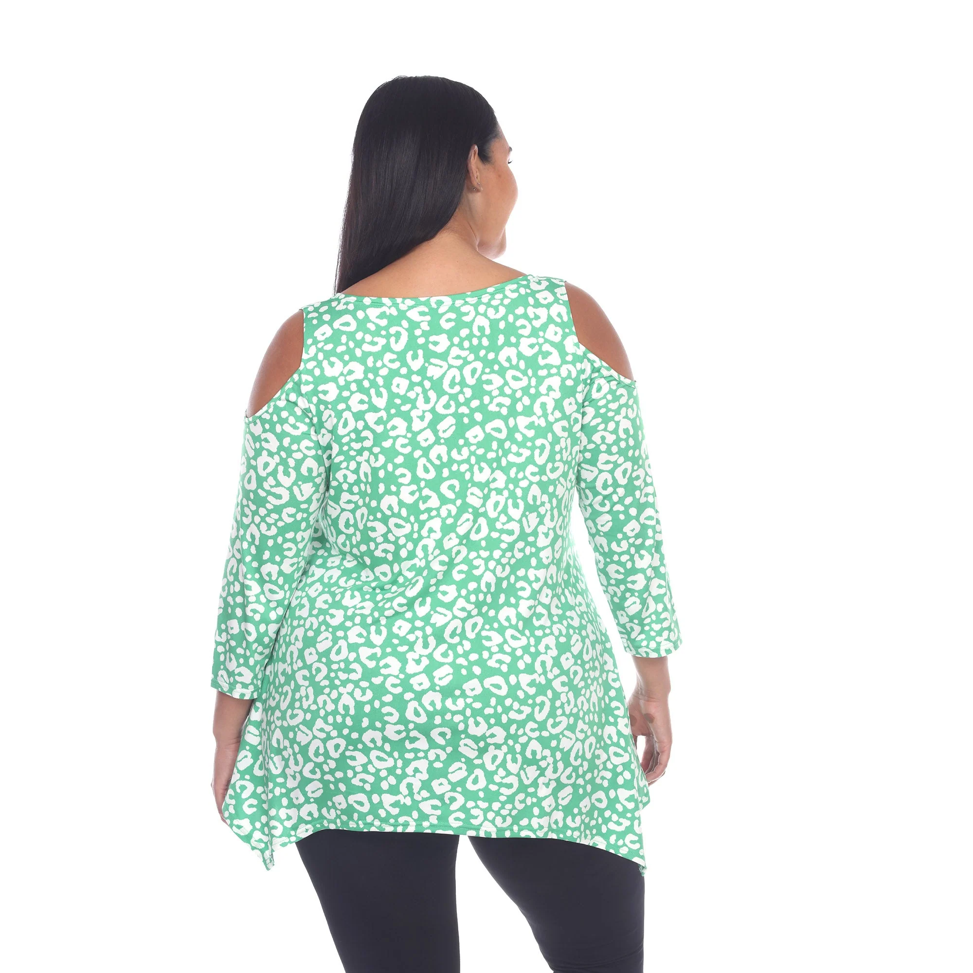 Leopard Cold Shoulder Tunic - Plus - Image 23