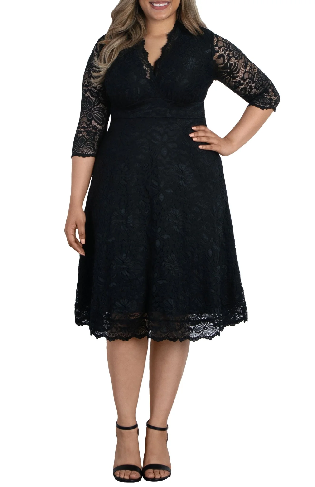 Mademoiselle Lace Cocktail Dress - Plus - Image 18