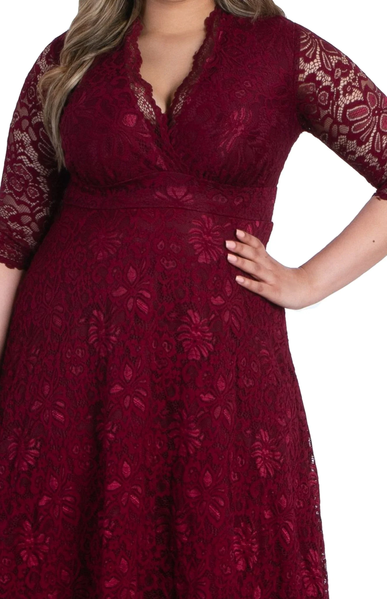 Mademoiselle Lace Cocktail Dress - Plus - Image 23
