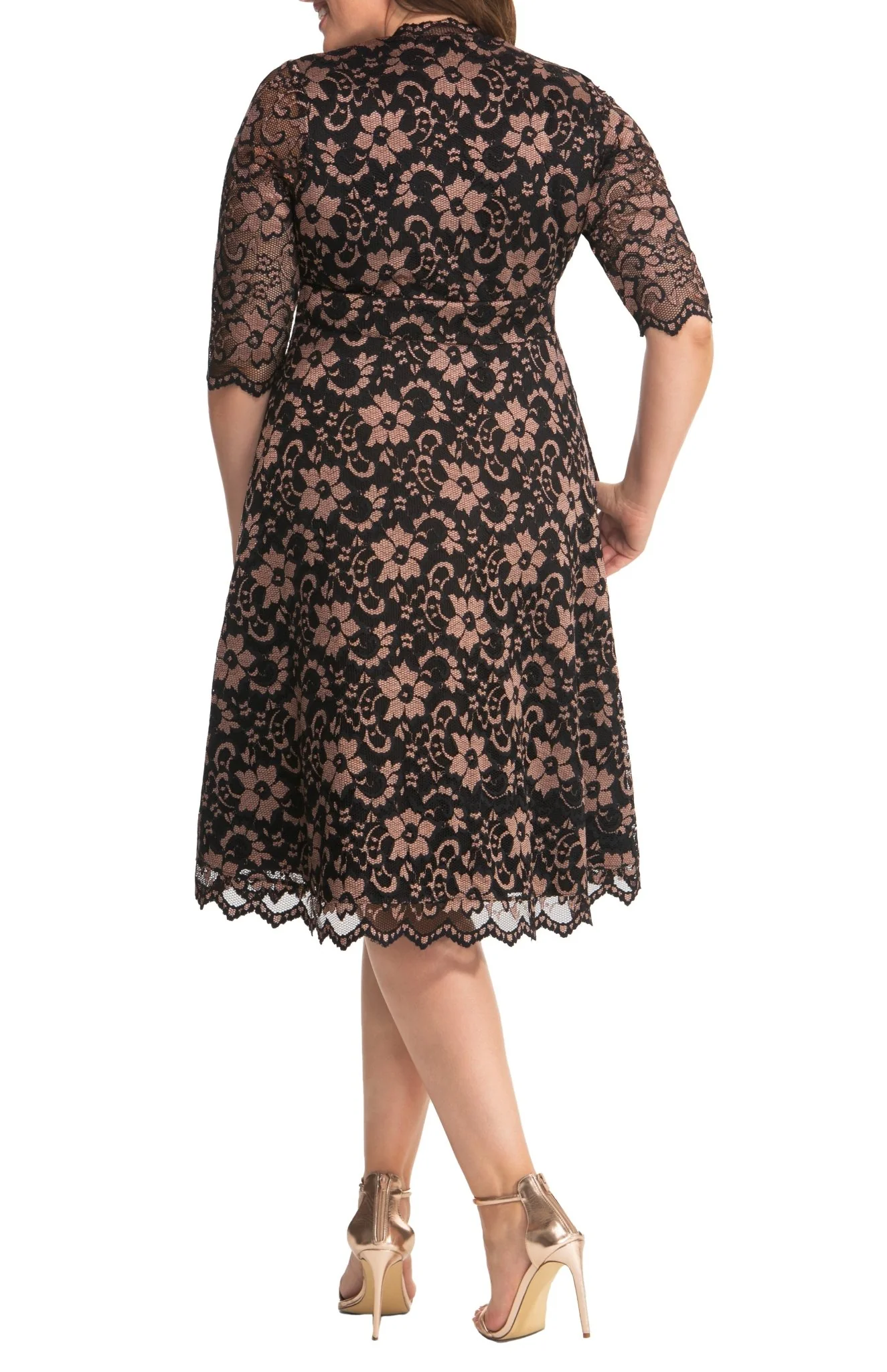 Mon Cherie Lace Dress - Plus - Image 2