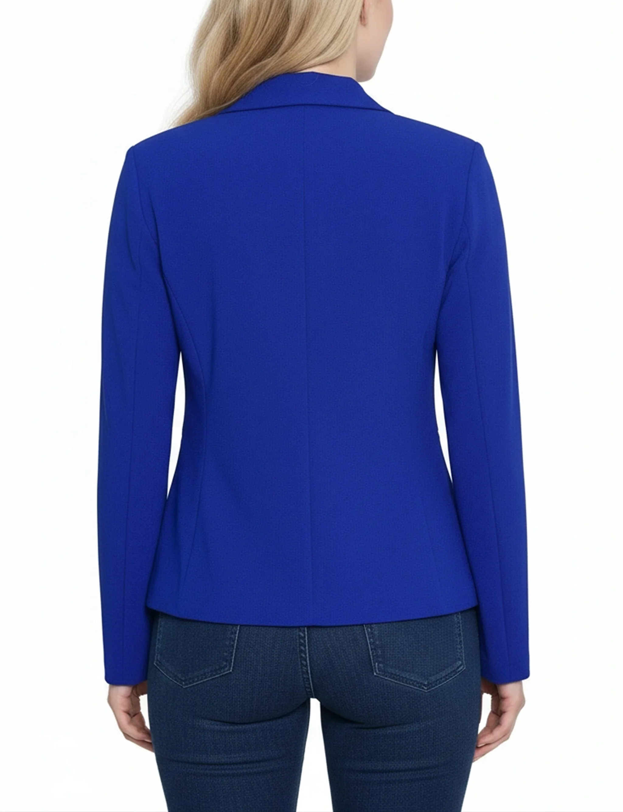 NY Collection Cropped Long Sleeve Crepe Jacket - Image 12