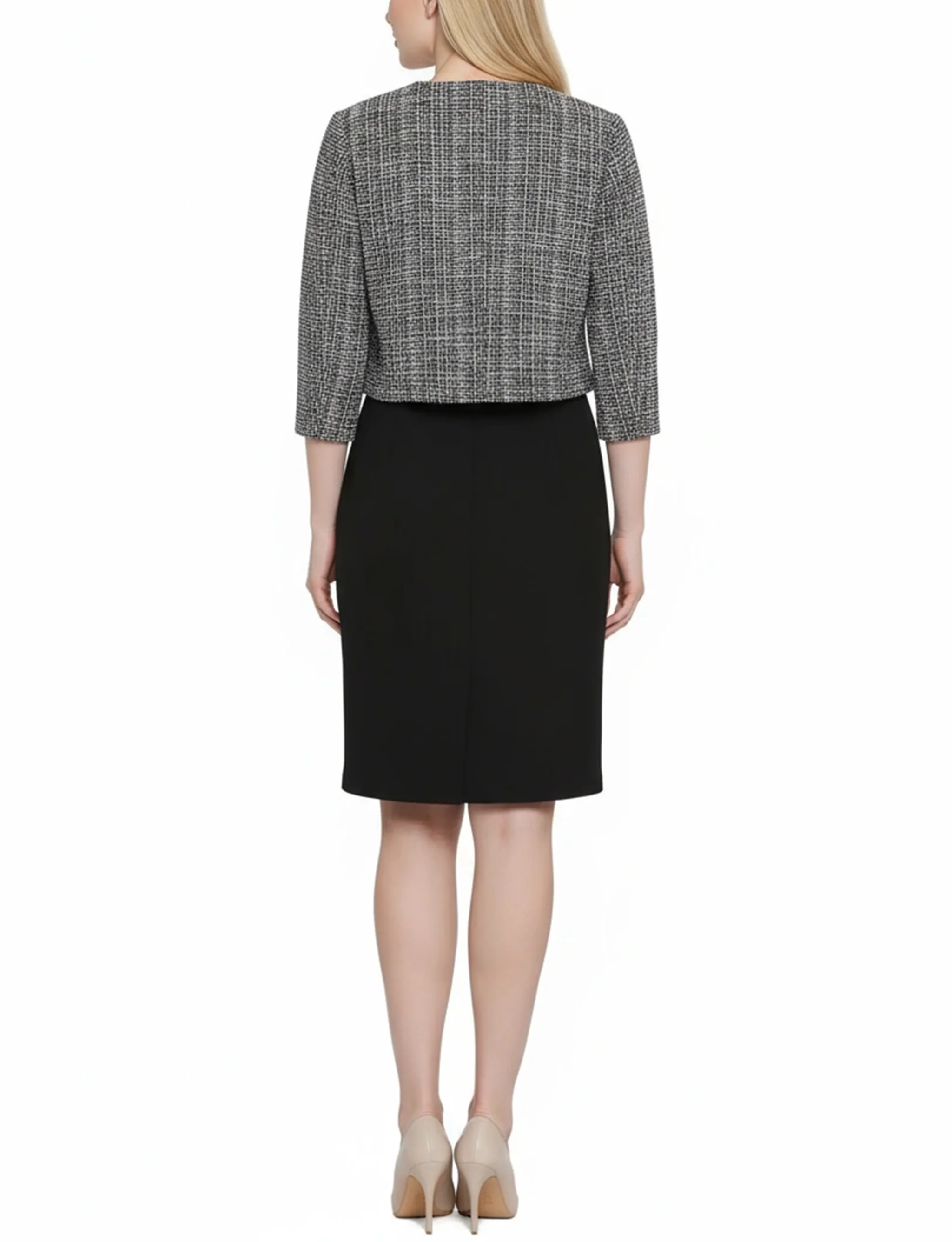 NY Collection Petite 2 Piece Jacket and Dress Set - Image 4