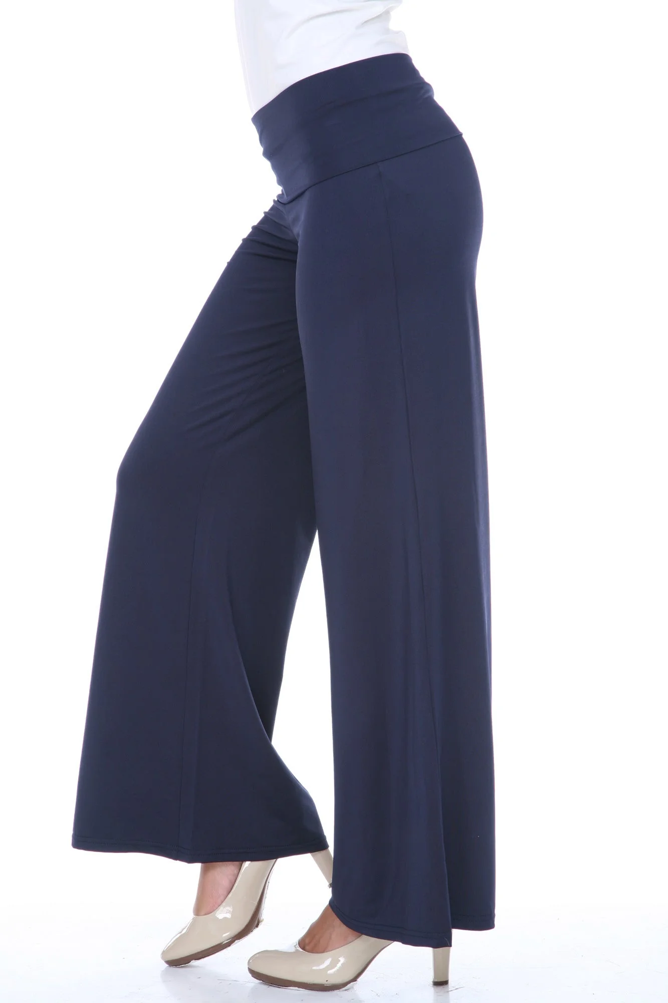 Palazzo Solid Print Pants - Image 14