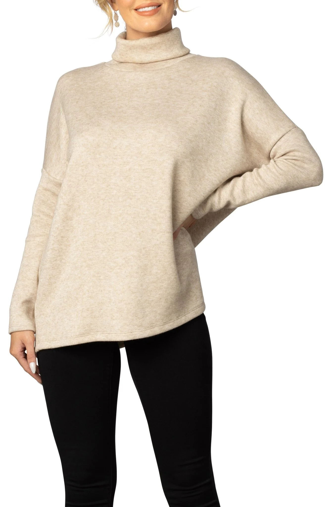 Paris Turtleneck Tunic Sweater - Image 3