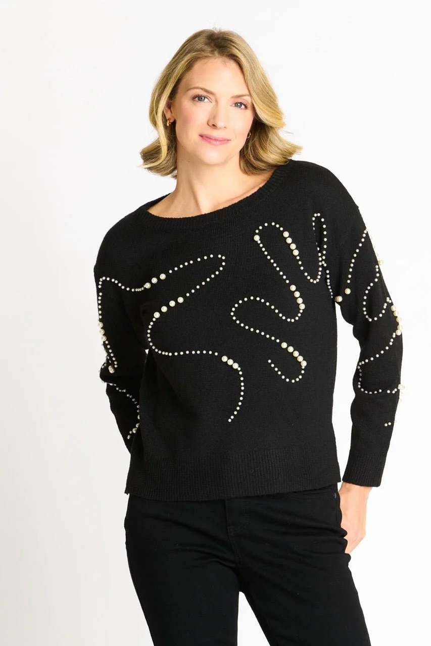 Pearl Swirl Crewneck Sweater - Image 4