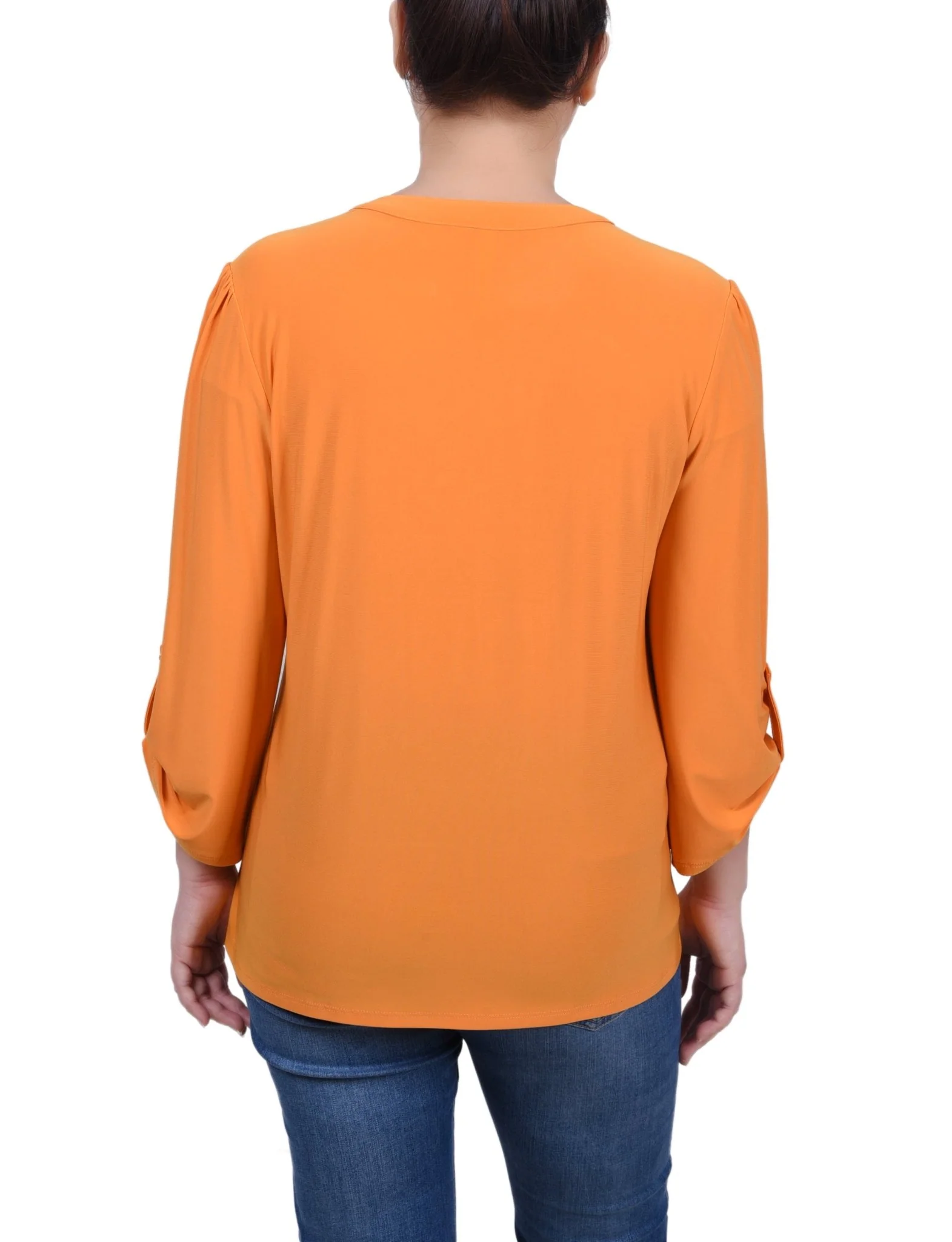 Pintuck Front Top With Chain Details - Petite - Image 22