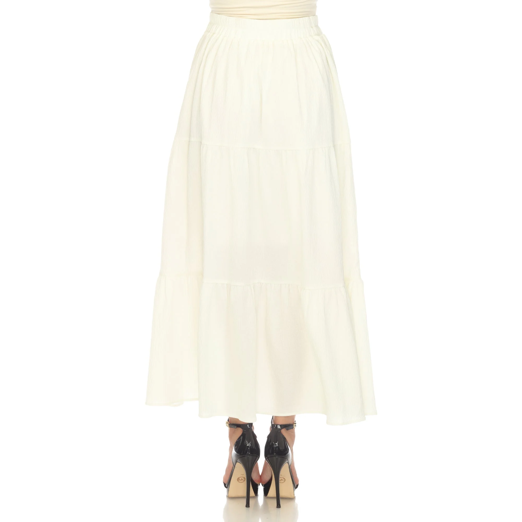 Pleated Tiered Maxi Skirt - Image 28