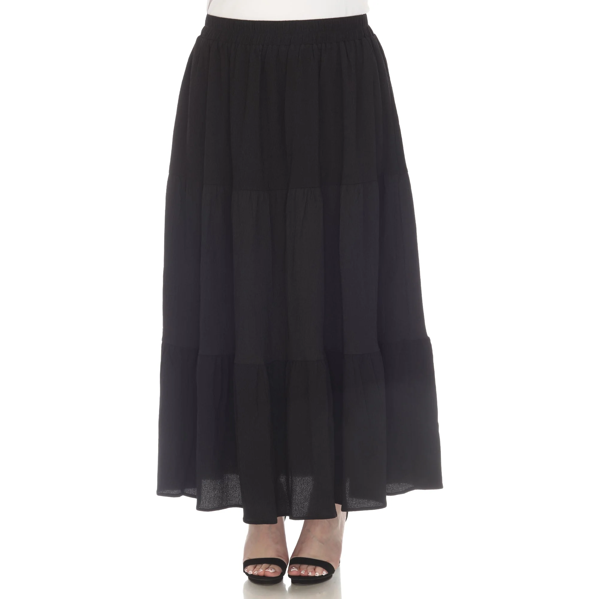 Pleated Tiered Maxi Skirt - Plus - Image 26