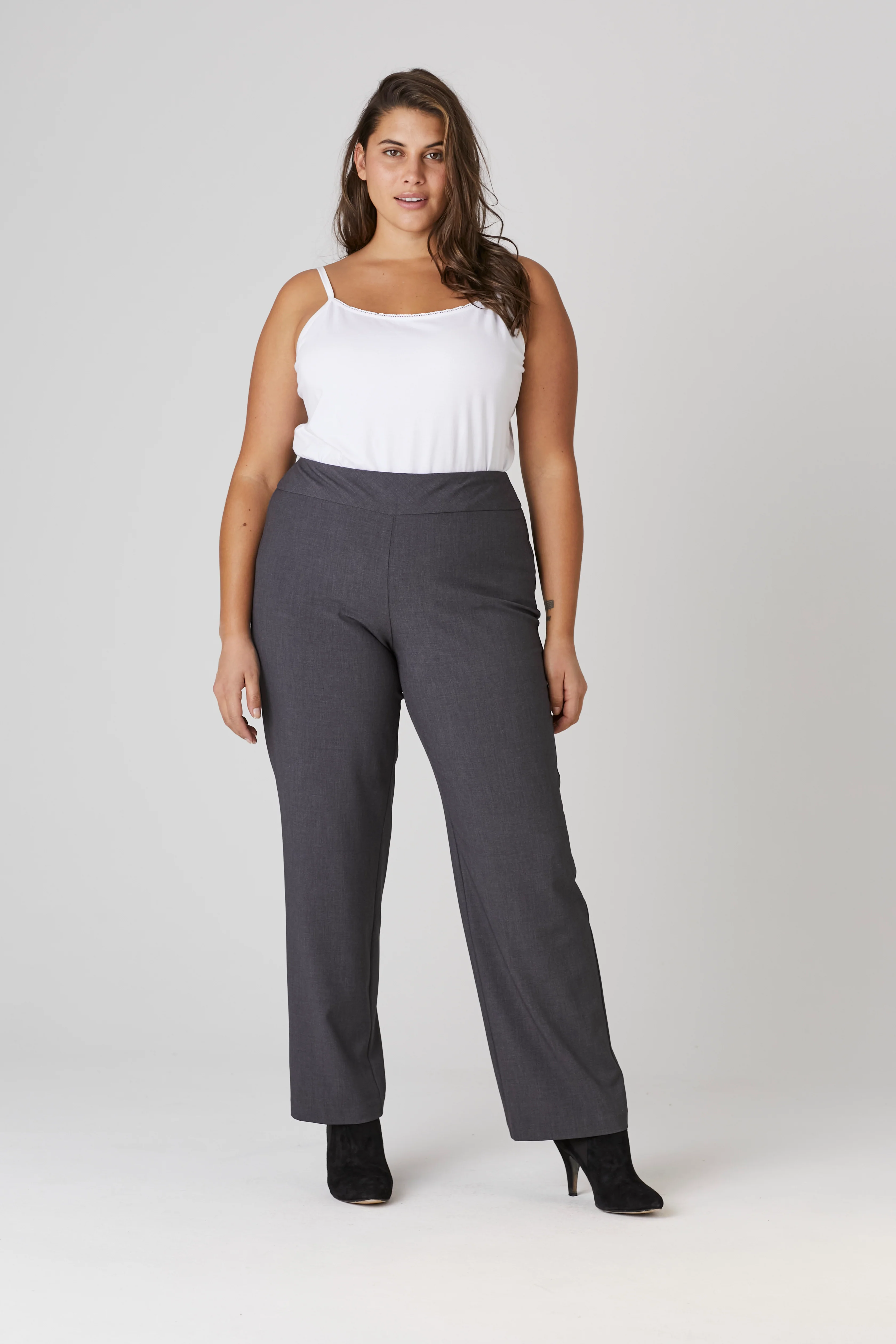 Roz & Ali™ Secret Agent Tummy Control Classic Pants - Plus - Short Length - Image 18