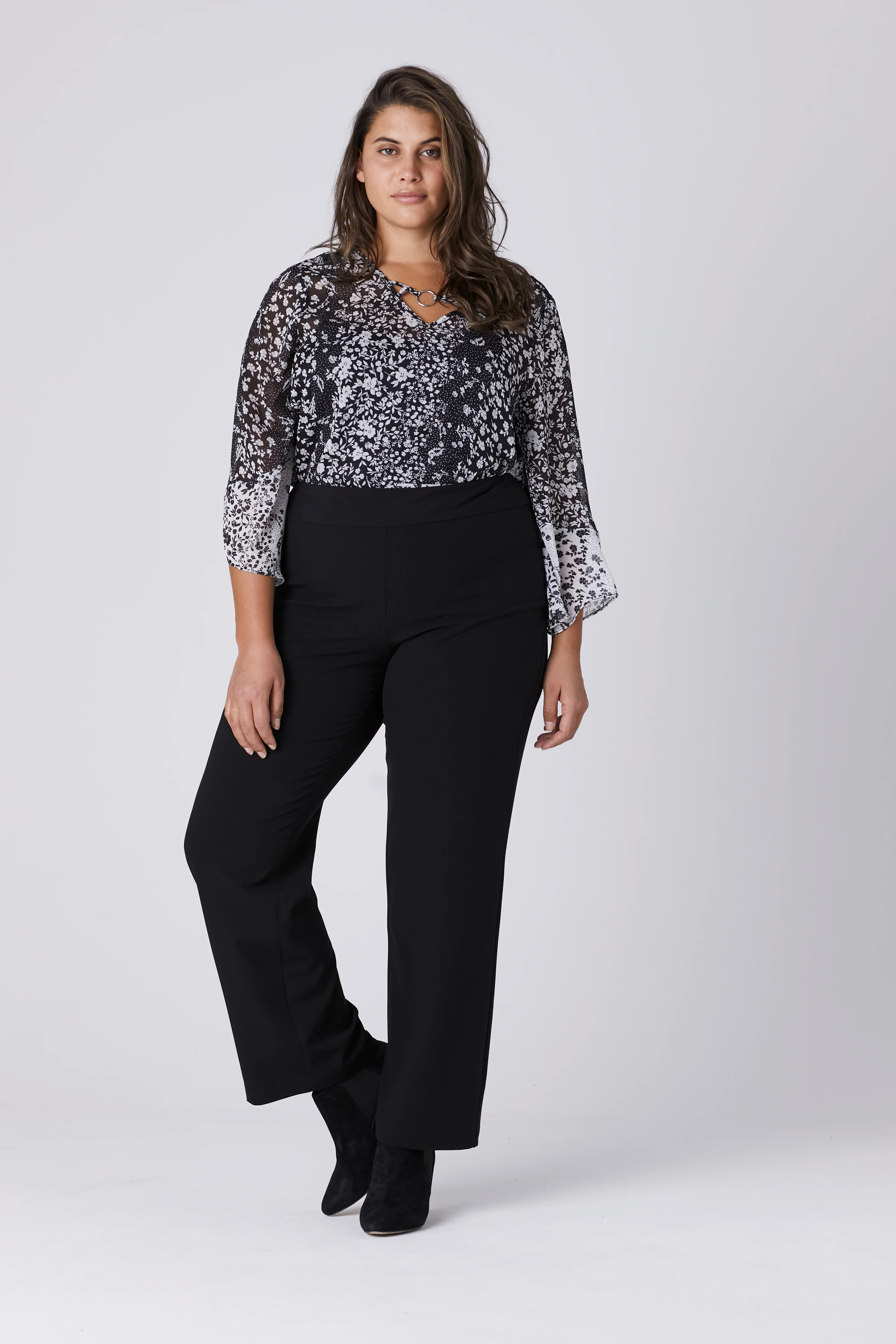 Roz & Ali™ Secret Agent Tummy Control Classic Pants - Plus - Short Length - Image 9