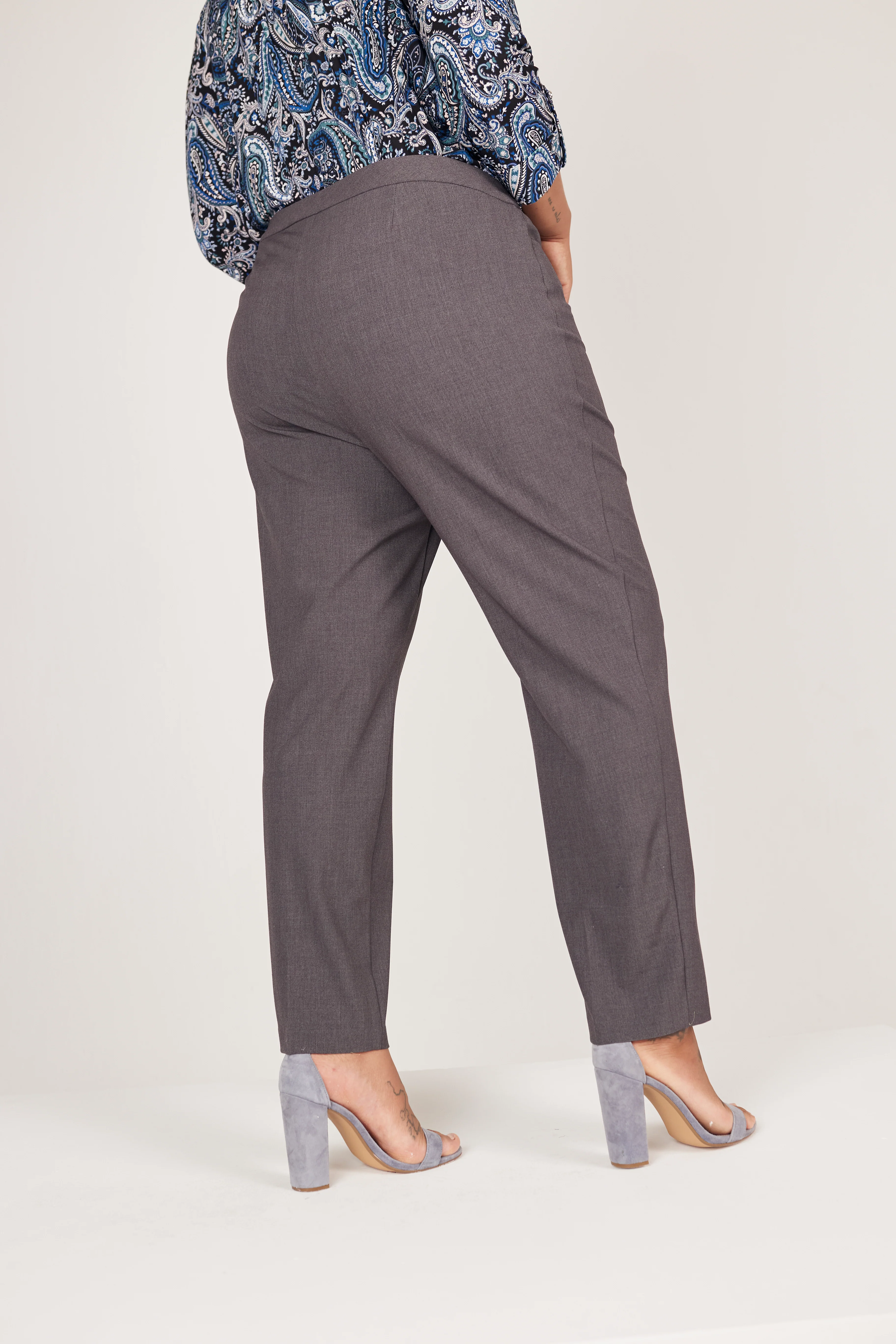 Roz & Ali™ Secret Agent Tummy Control Taper Pants - Plus - Short Length - Image 11