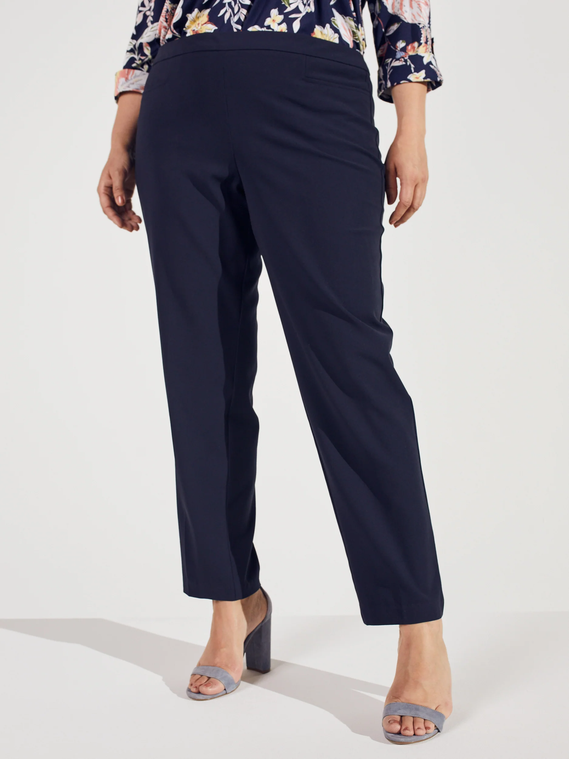 Roz & Ali™ Secret Agent Tummy Control Taper Pants - Plus - Short Length - Image 20