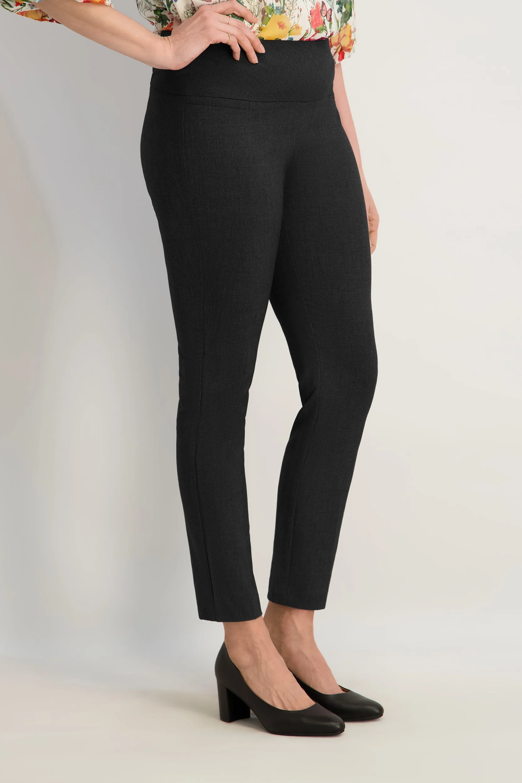Roz & Ali™ Secret Agent Pants Tummy Control  Slim Leg Pants - Image 3