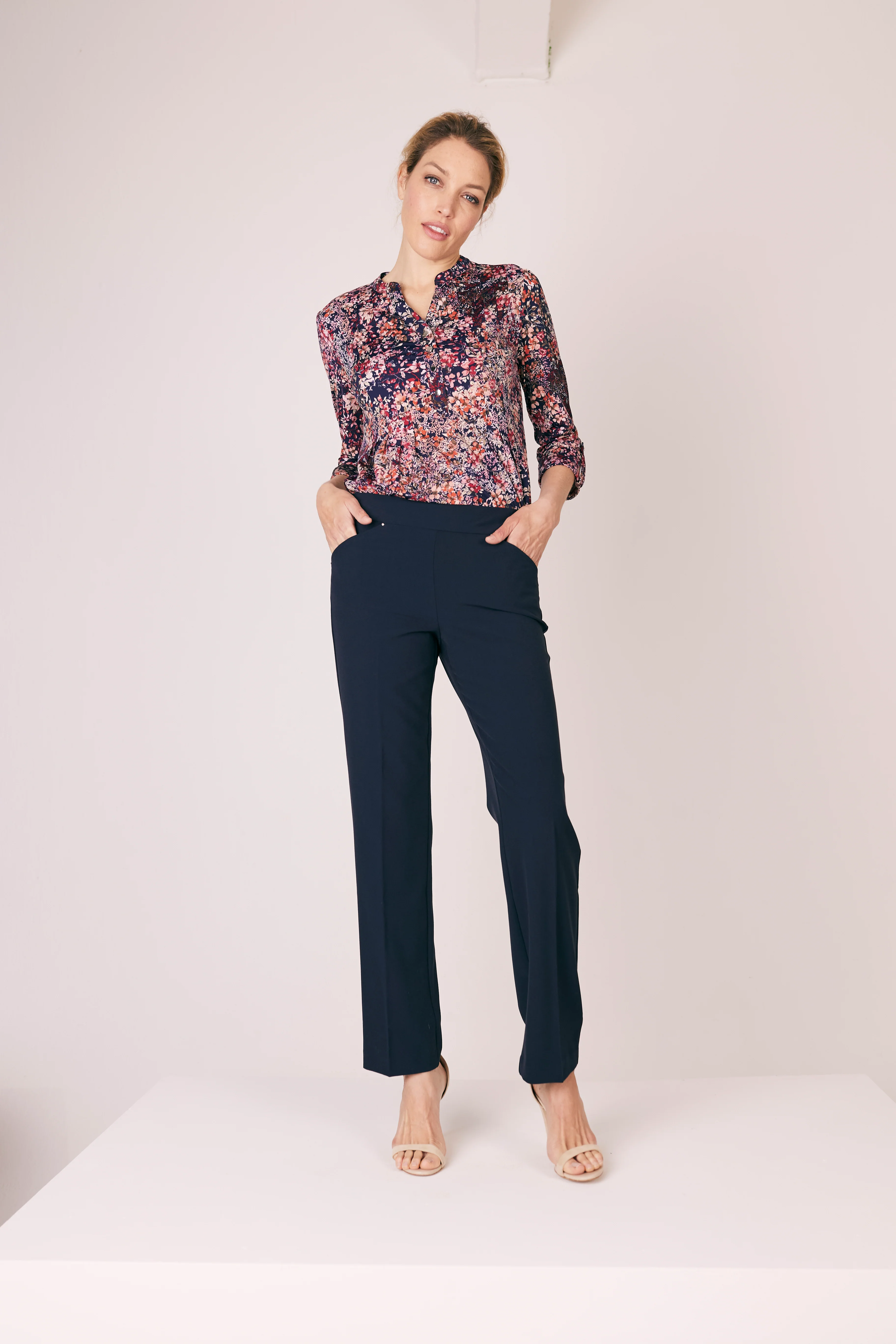 Roz & Ali™ Secret Agent Pull On Tummy Control Pants Straight Leg - Plus - Short Length - Image 21